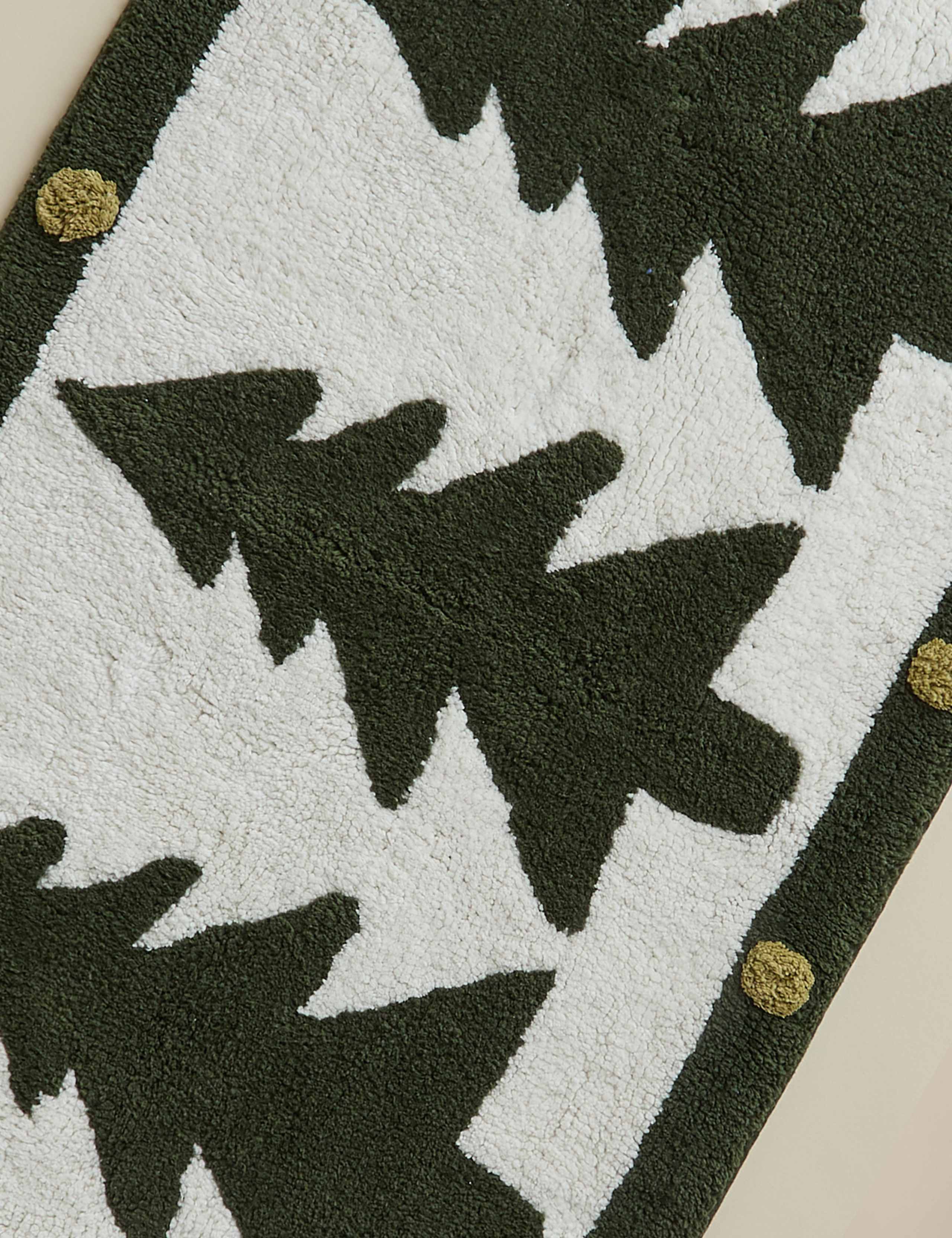 Pure Cotton Christmas Tree Bath Mat 3 of 3