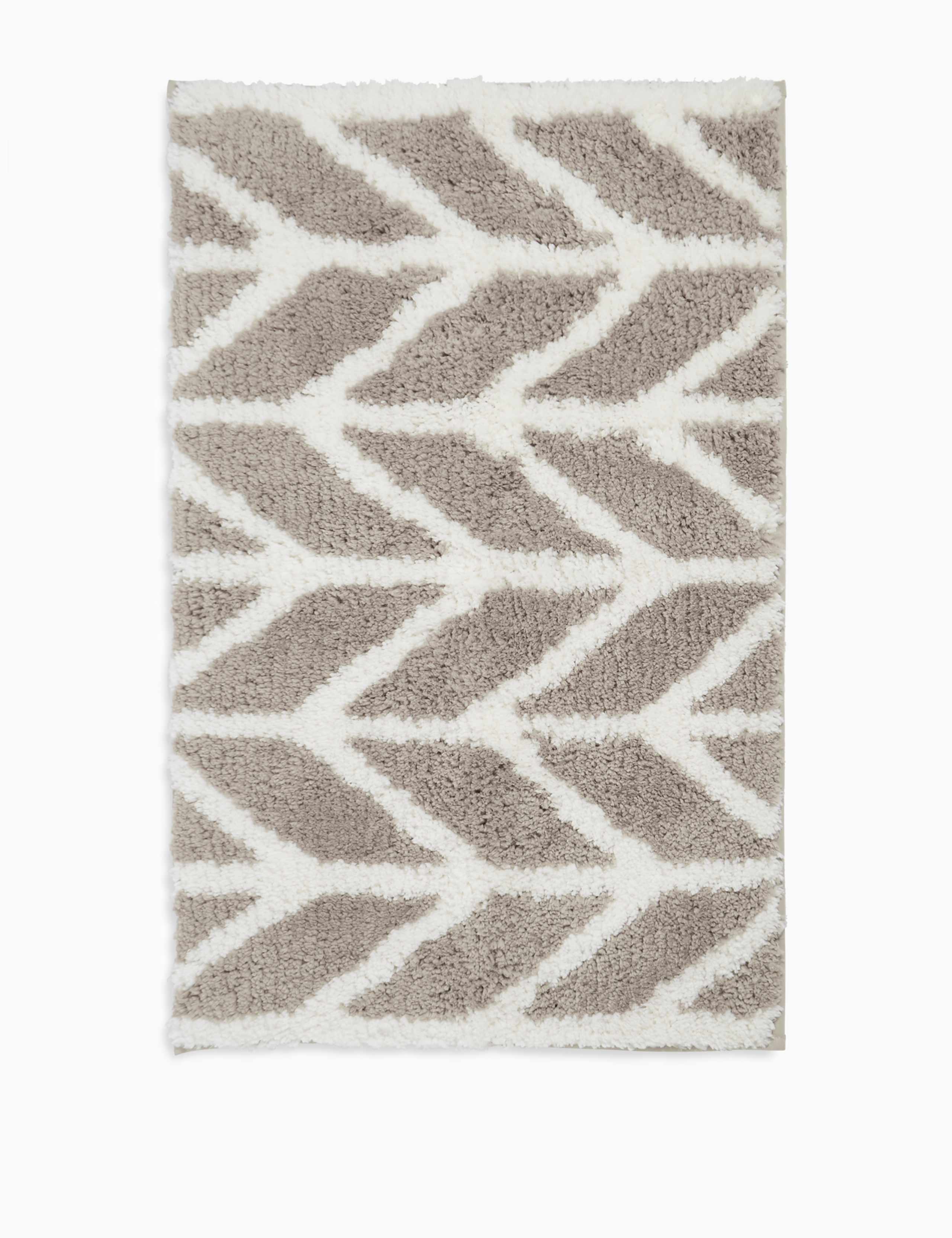 Quick Dry Super Soft Modern Geometric Bath mat 1 of 2