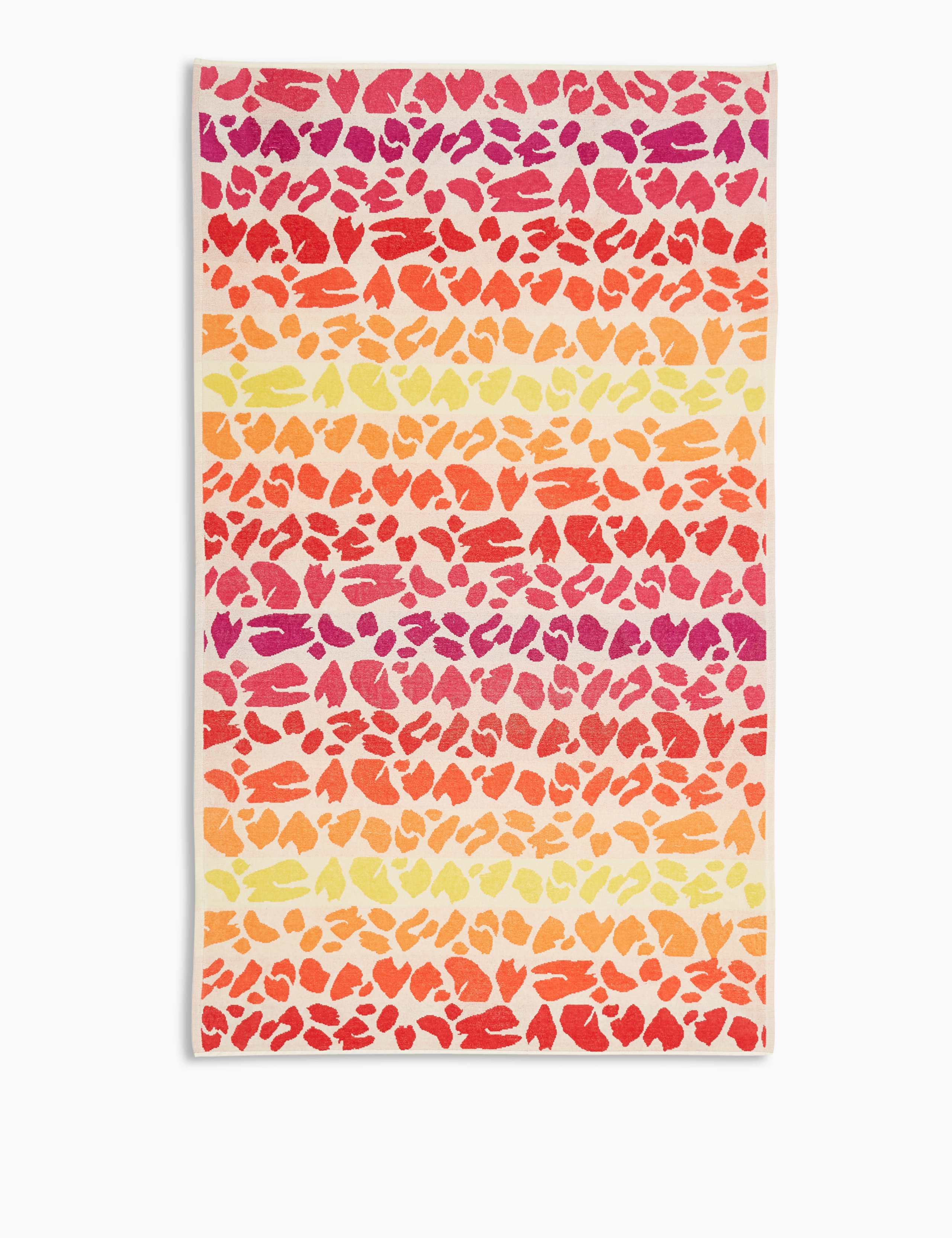 Pure Cotton Leopard Print Beach Towel 1 of 2