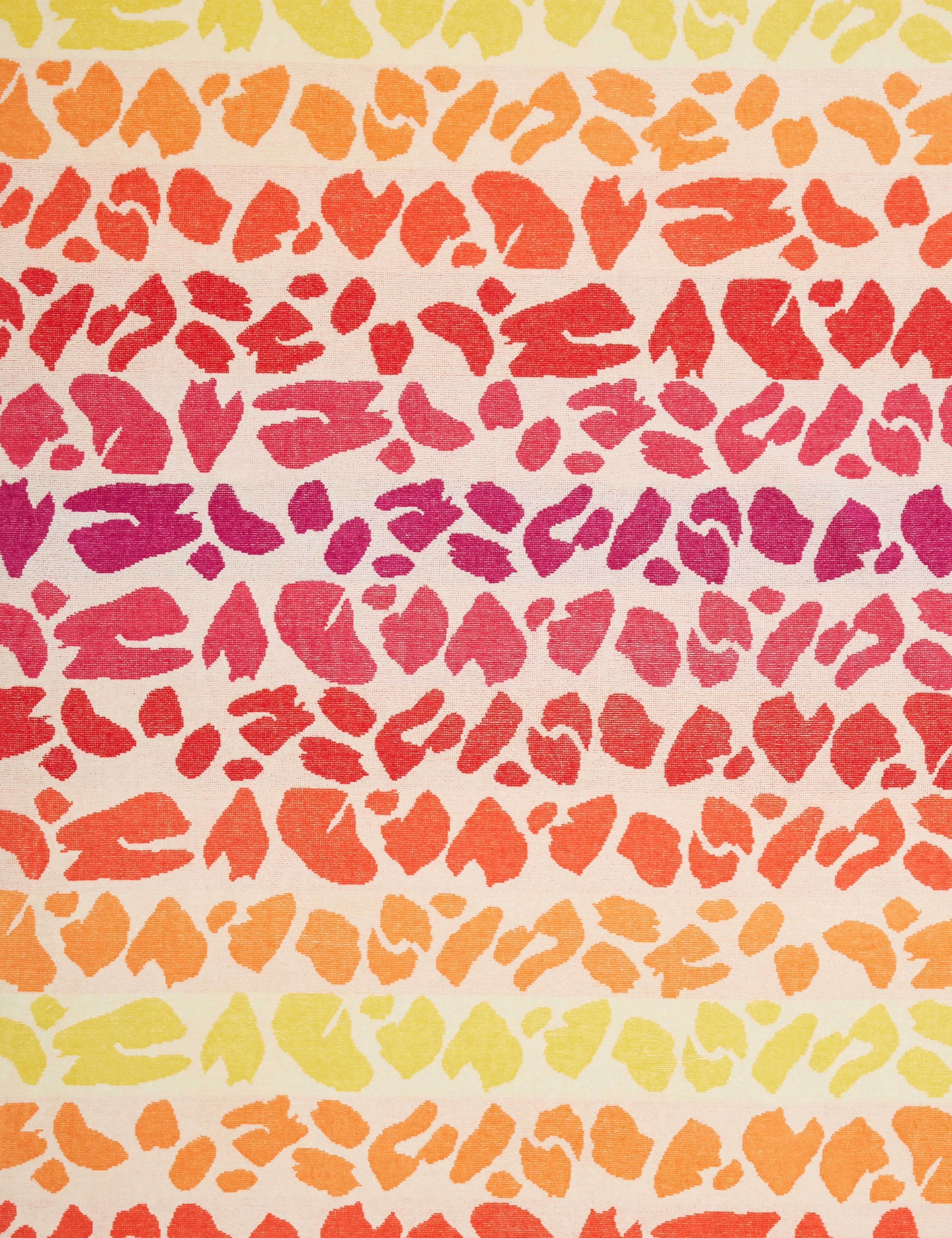 Pure Cotton Leopard Print Beach Towel 2 of 2