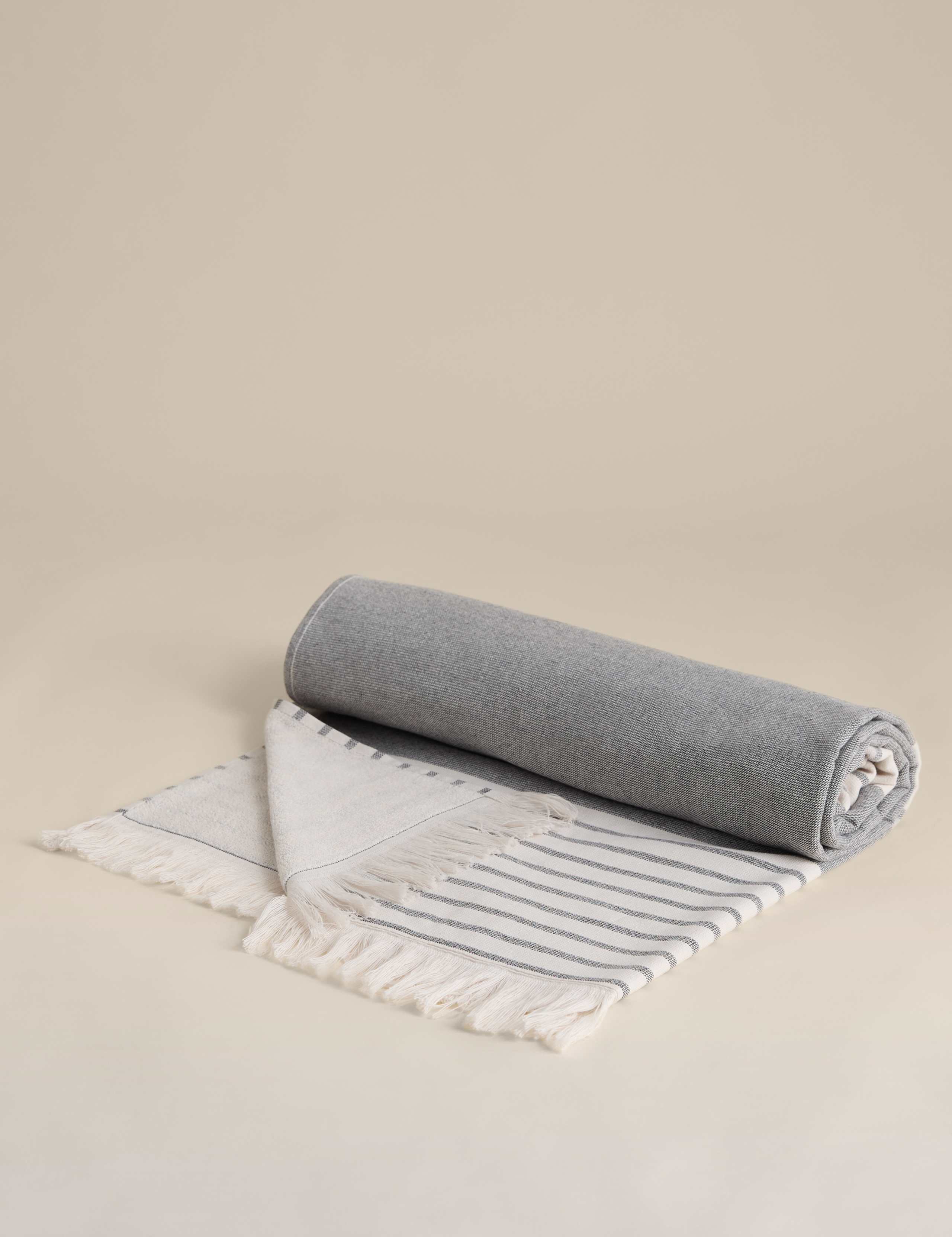 Pure Cotton Striped Beach Towel 1 of 3
