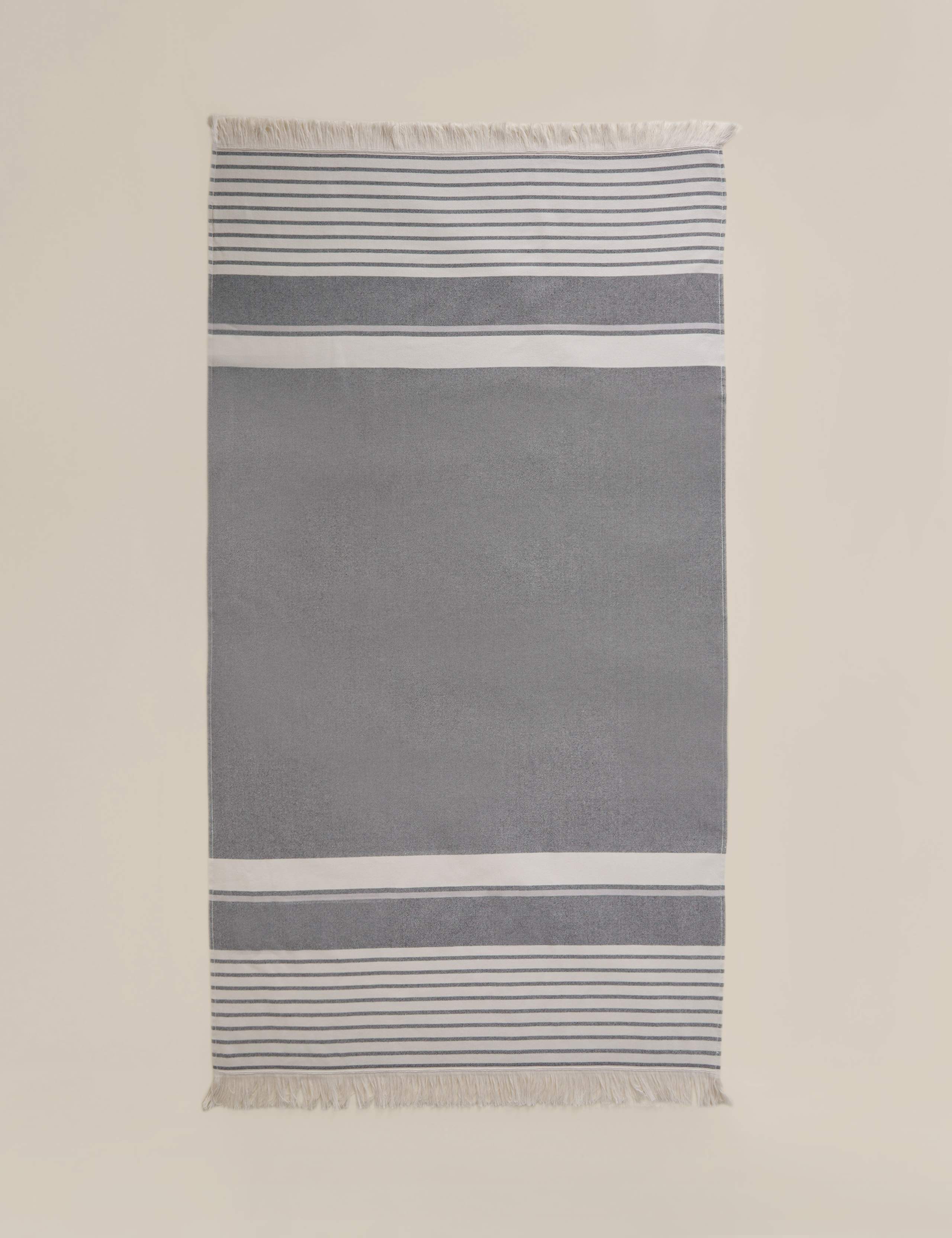 Pure Cotton Striped Beach Towel 2 of 3