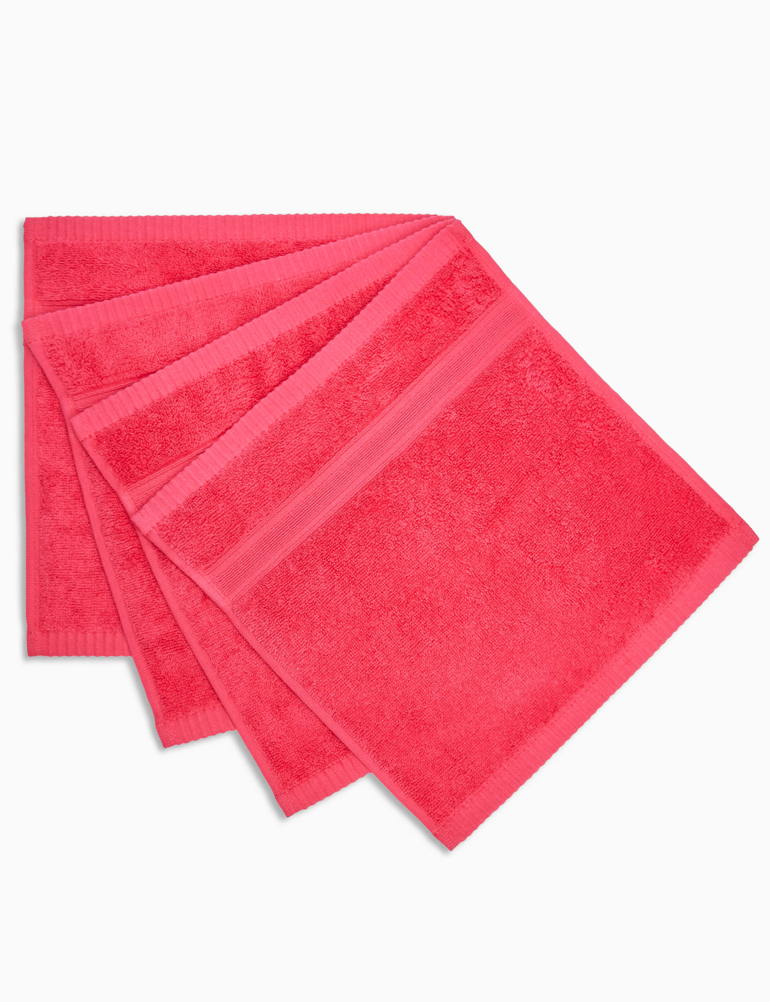 Set of 4 Super Soft Pure Cotton Face Cloths 2 of 3