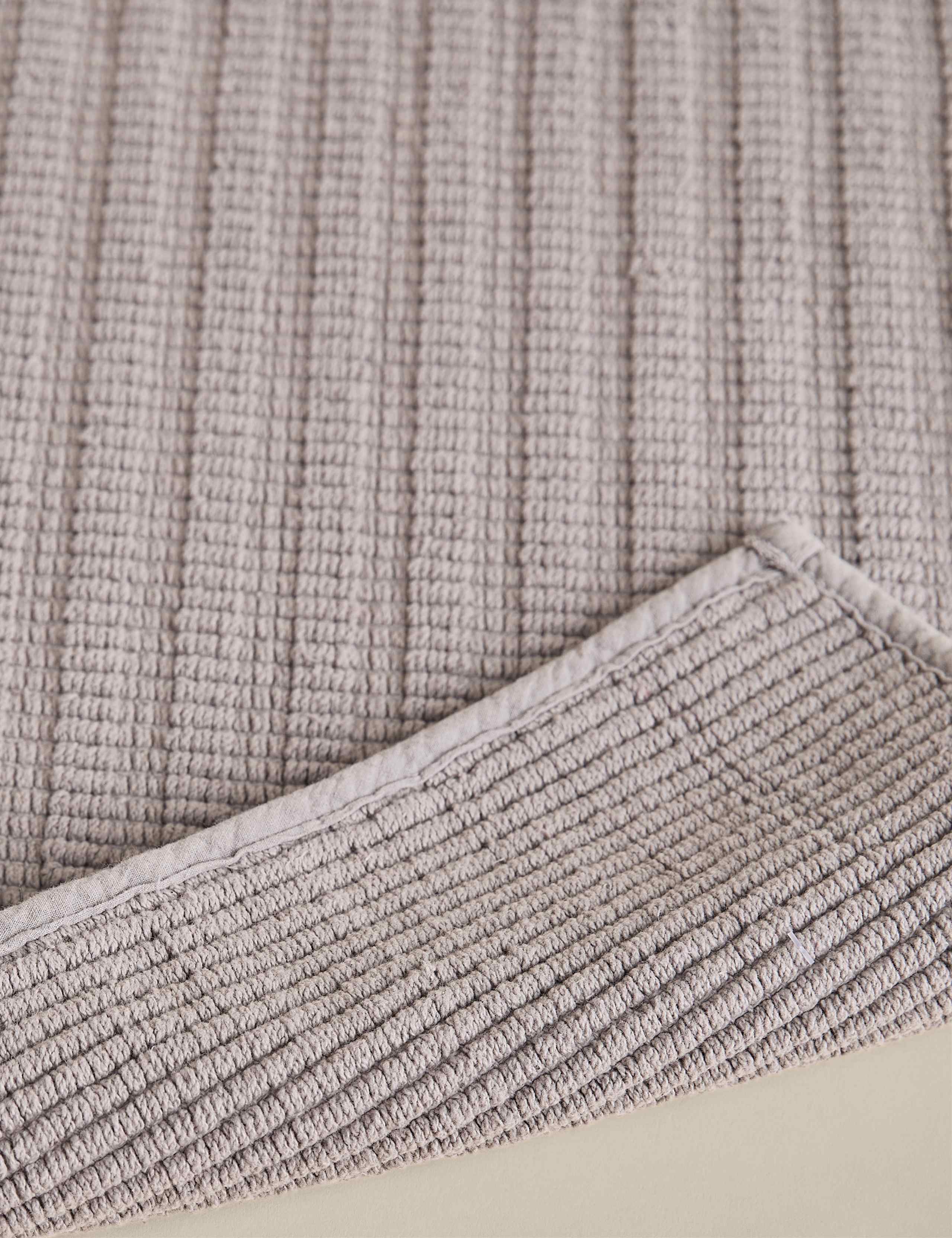 Pure Cotton Ribbed Woven Bath Mat 3 of 3