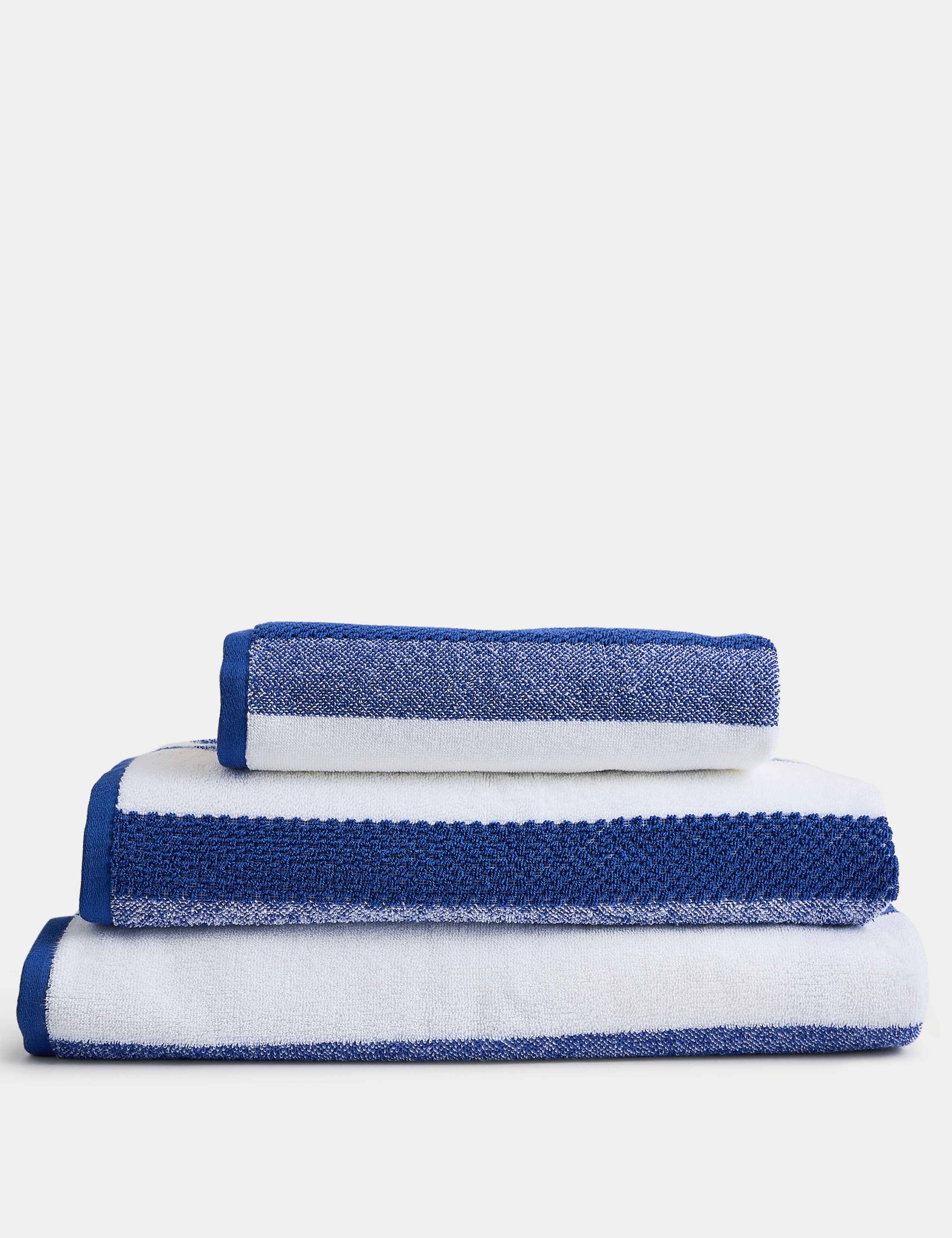 Pure Cotton Striped Textured Towel 3 of 5