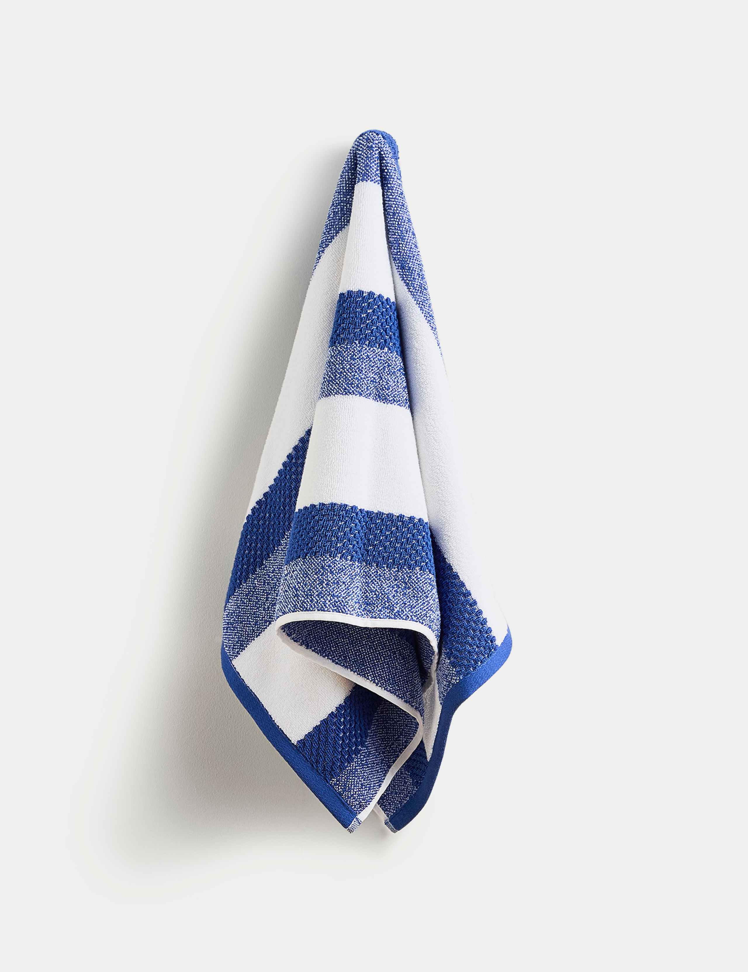 Pure Cotton Striped Textured Towel 4 of 5