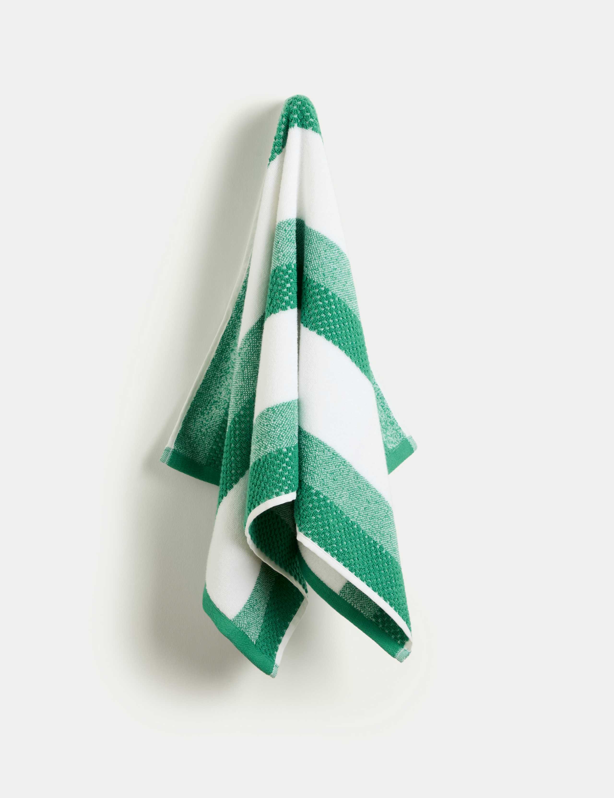 Pure Cotton Striped Textured Towel 4 of 5