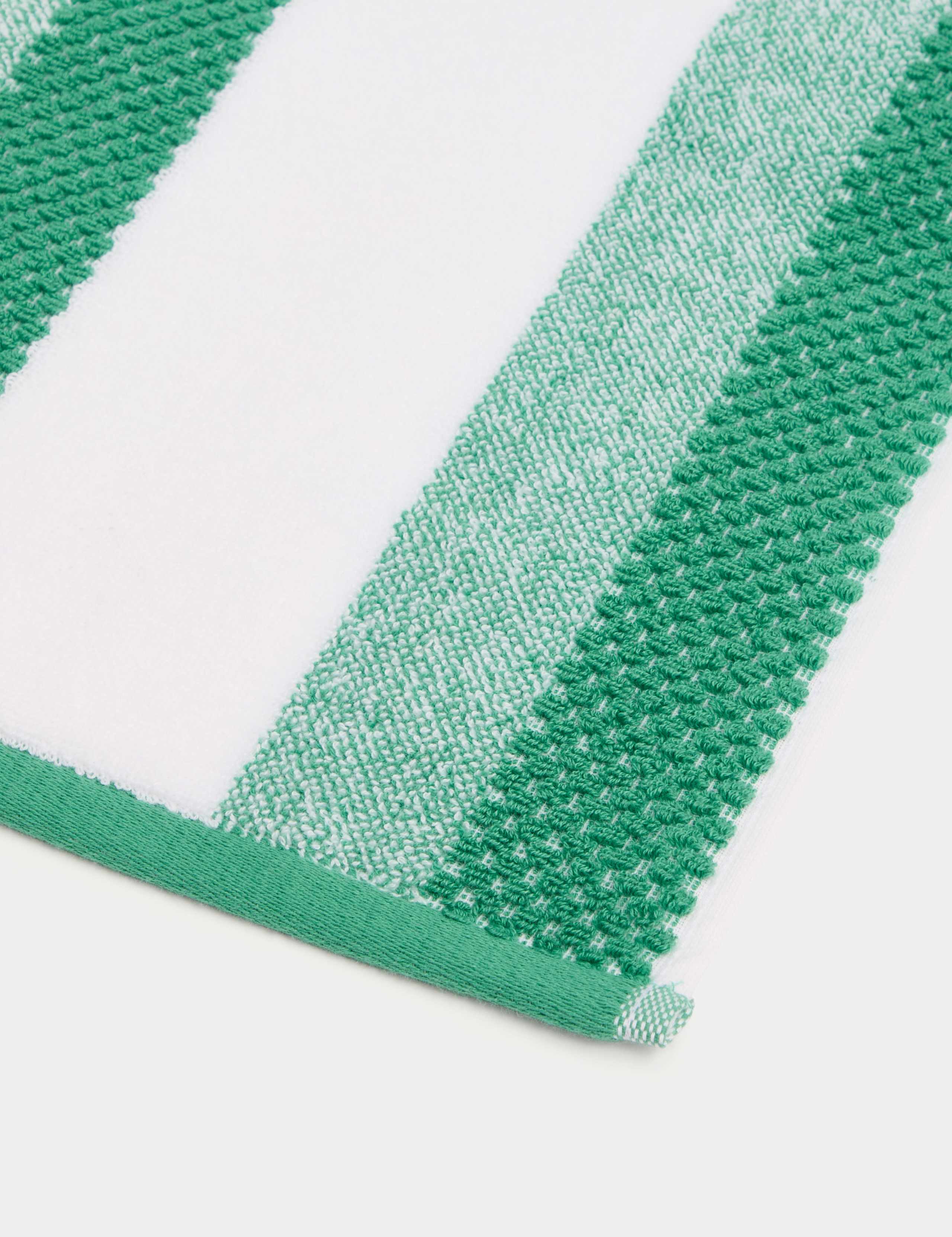 Pure Cotton Striped Textured Towel 2 of 5