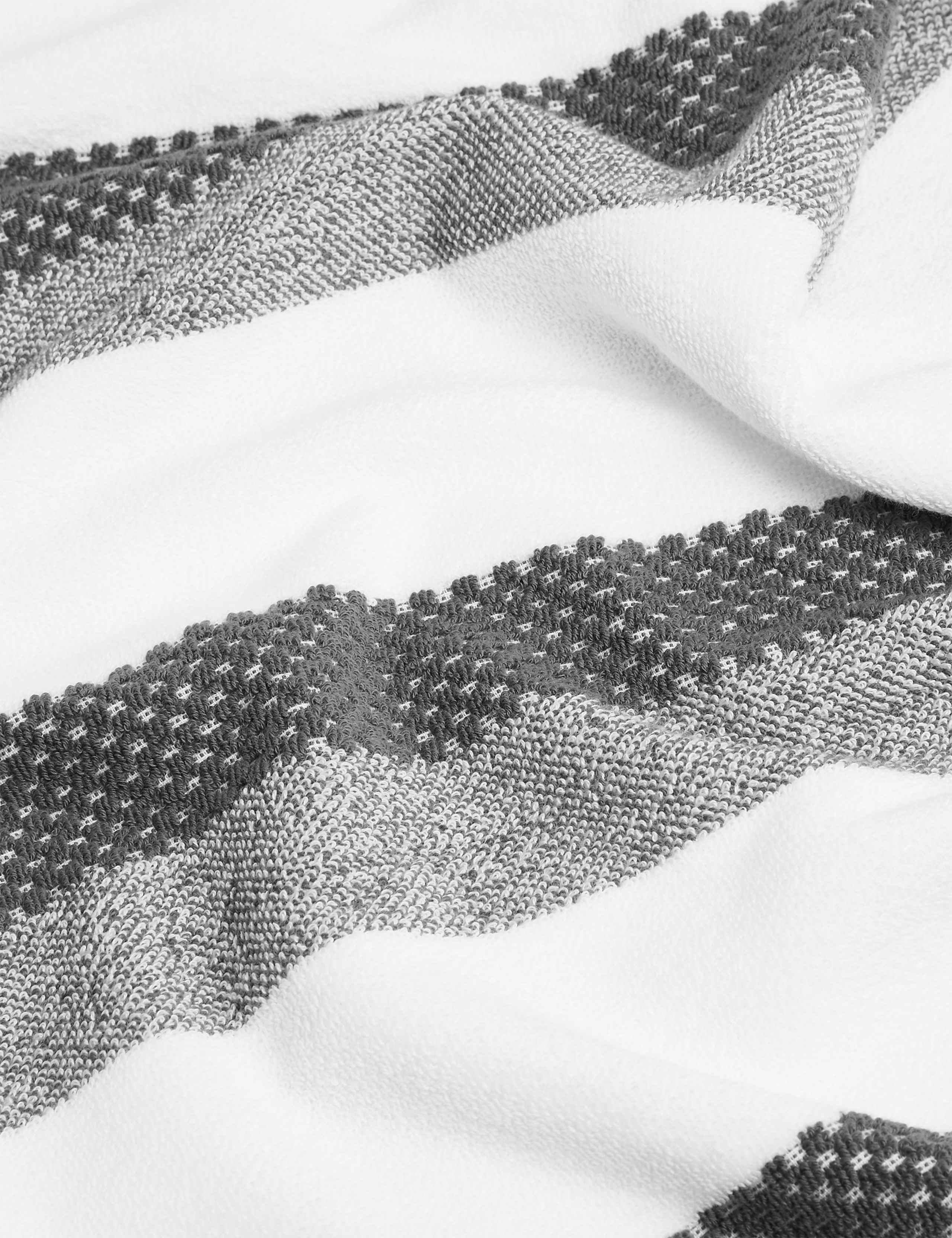 Pure Cotton Striped Textured Towel 4 of 4