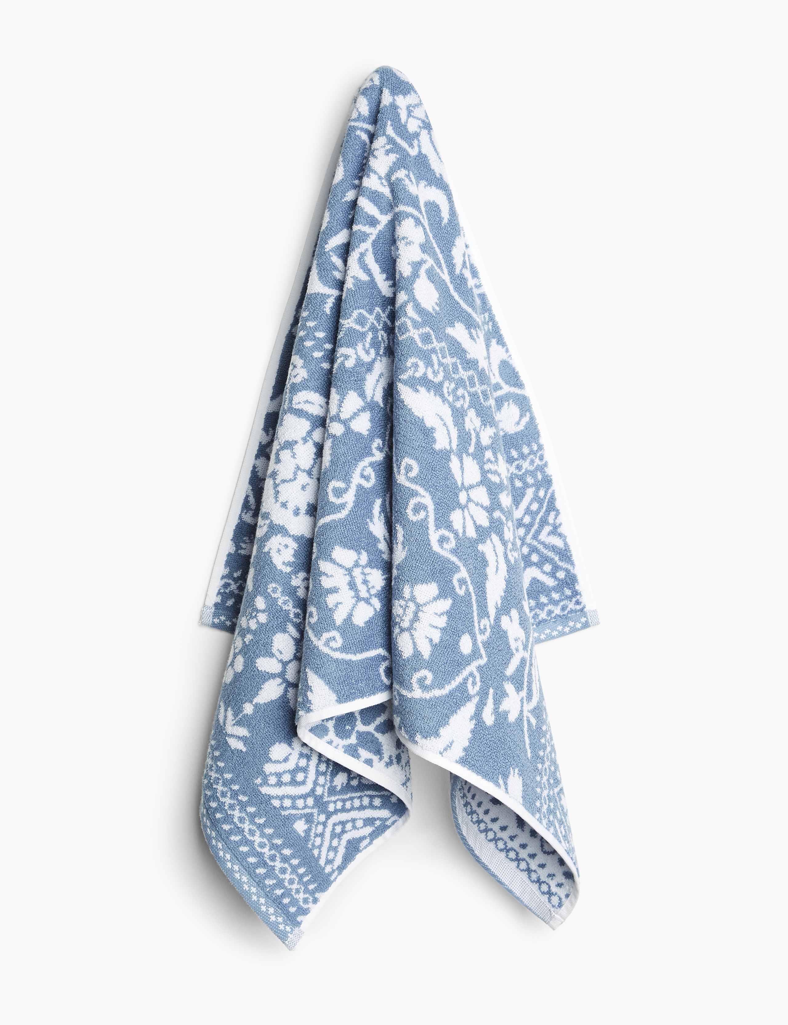 Pure Cotton Floral Patchwork Towel 3 of 4