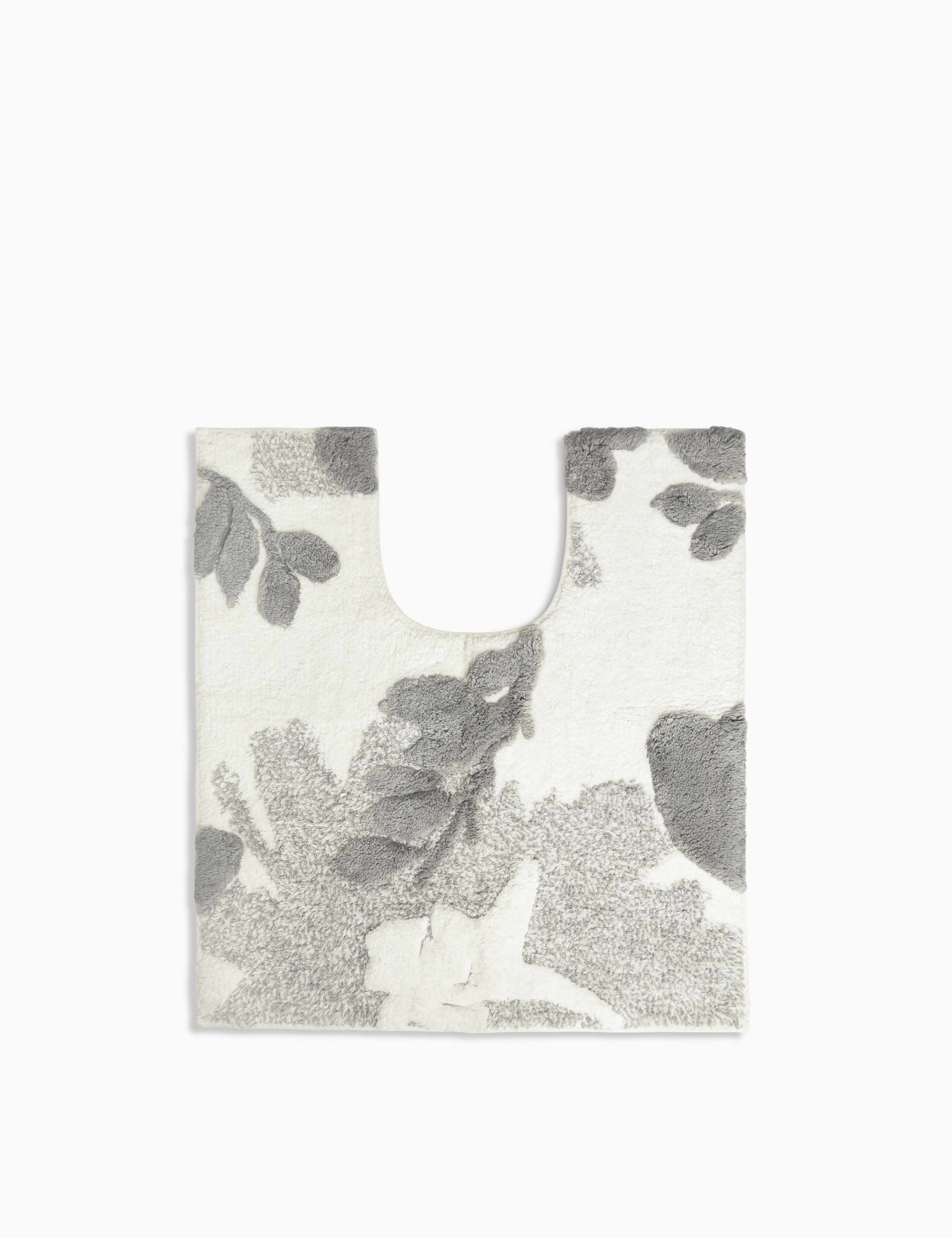 Tanya Pure Cotton Floral Pedestal Mat 1 of 1