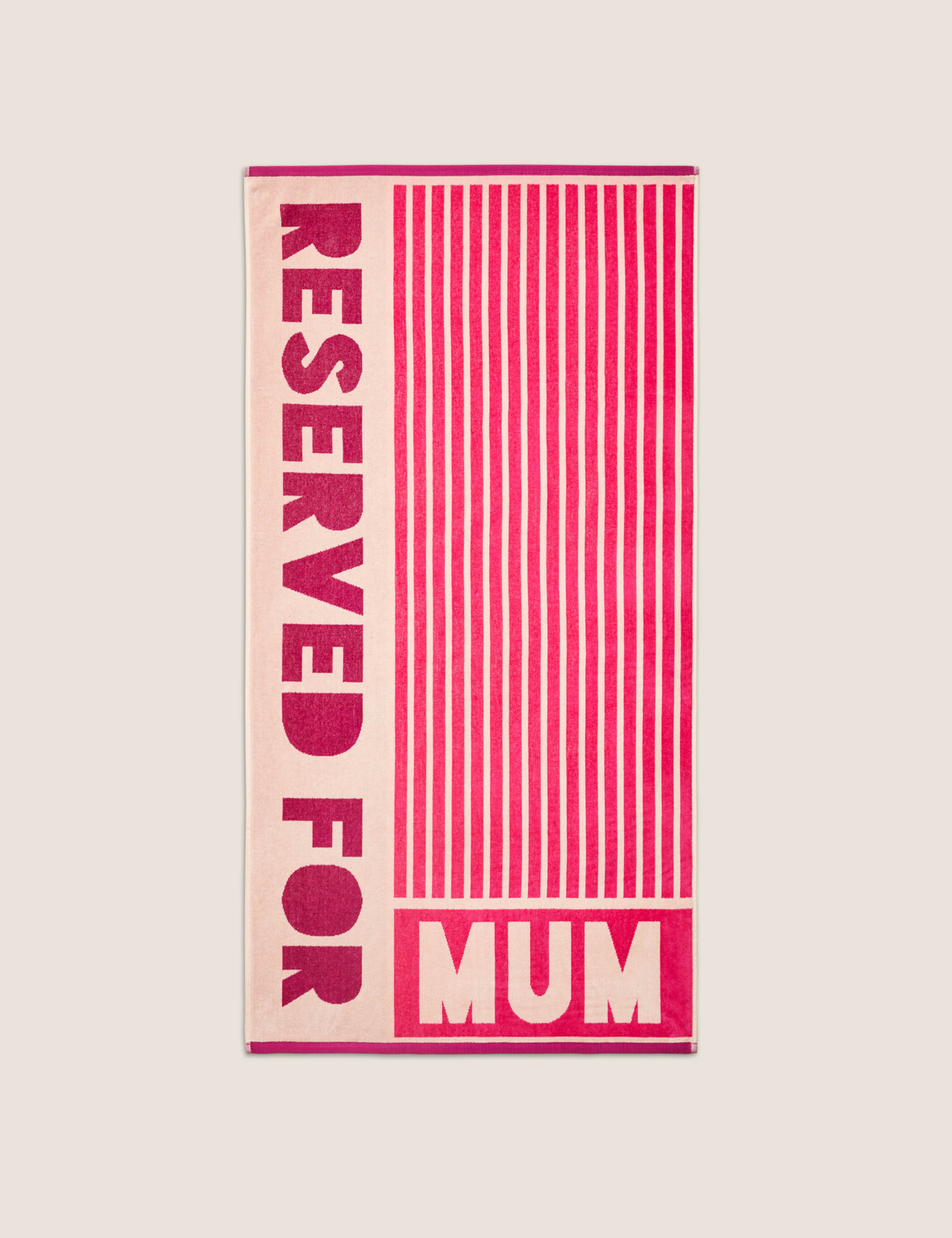 Pure Cotton Reserved For Mum Beach Towel 1 of 1