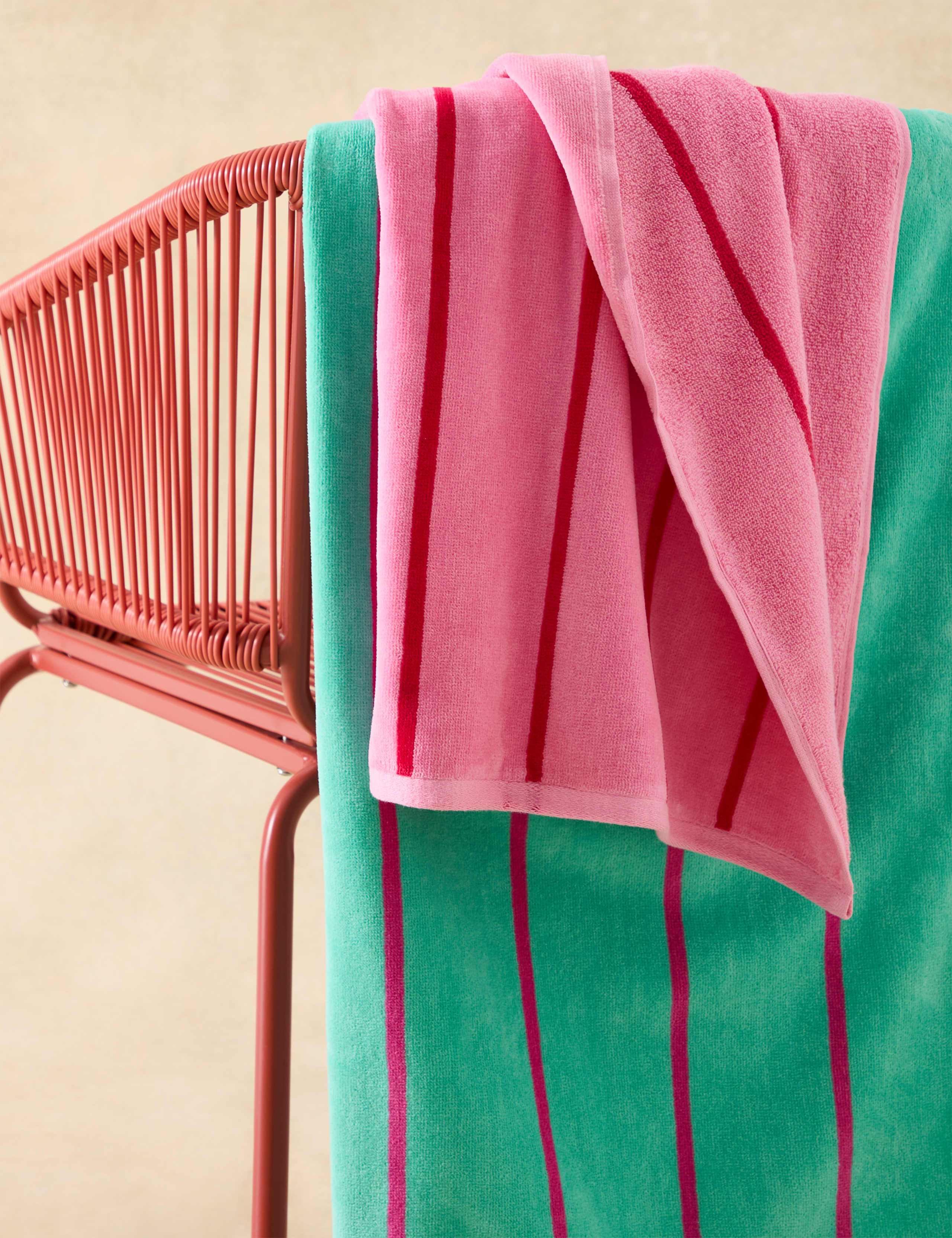 Pure Cotton Striped Beach Towel 4 of 4