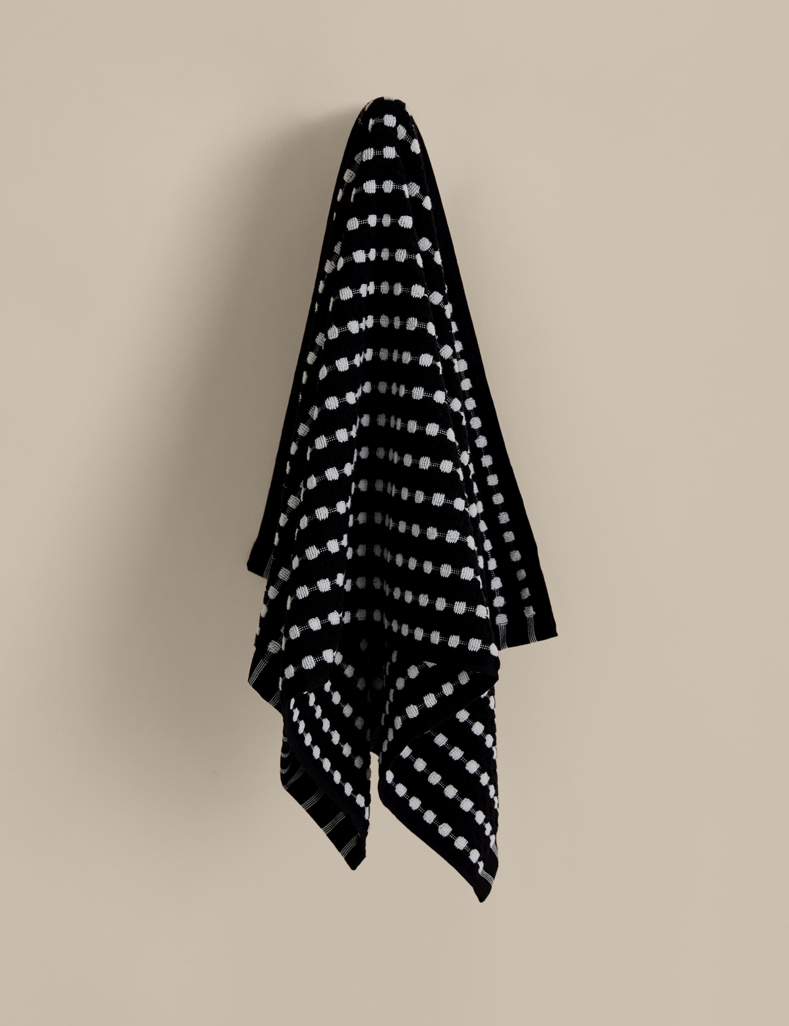 Pure Cotton Spotty Striped Towel 3 of 4
