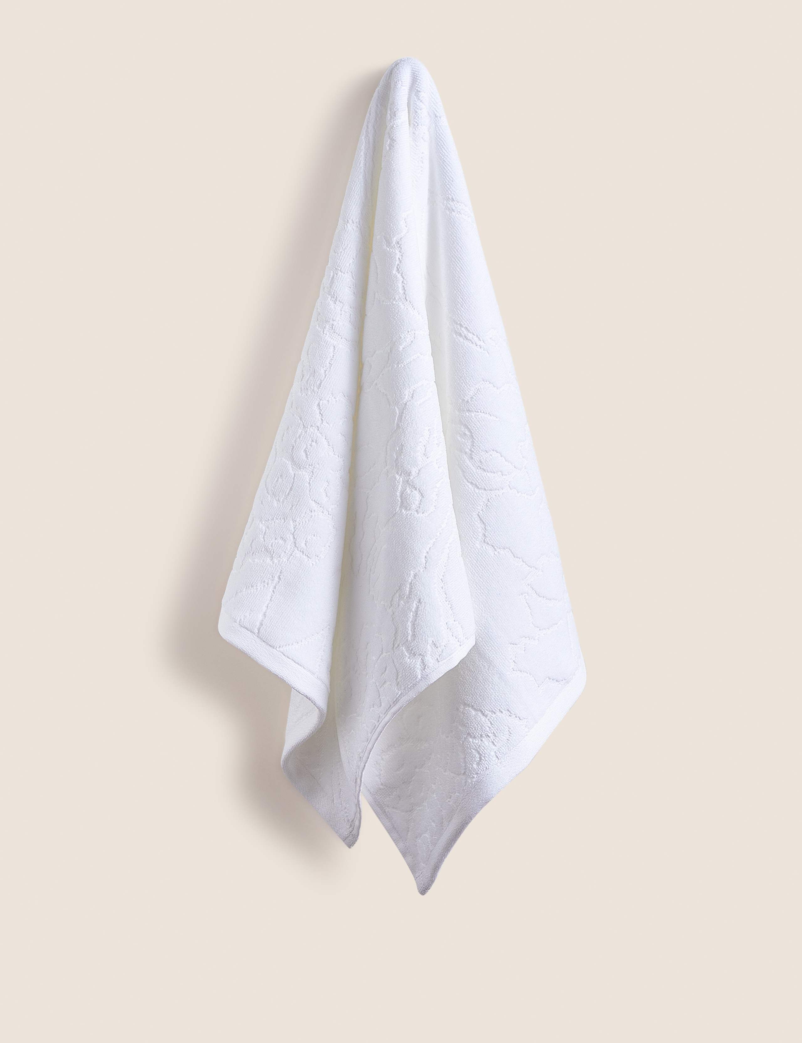 Pure Cotton Linear Floral Towel 4 of 5