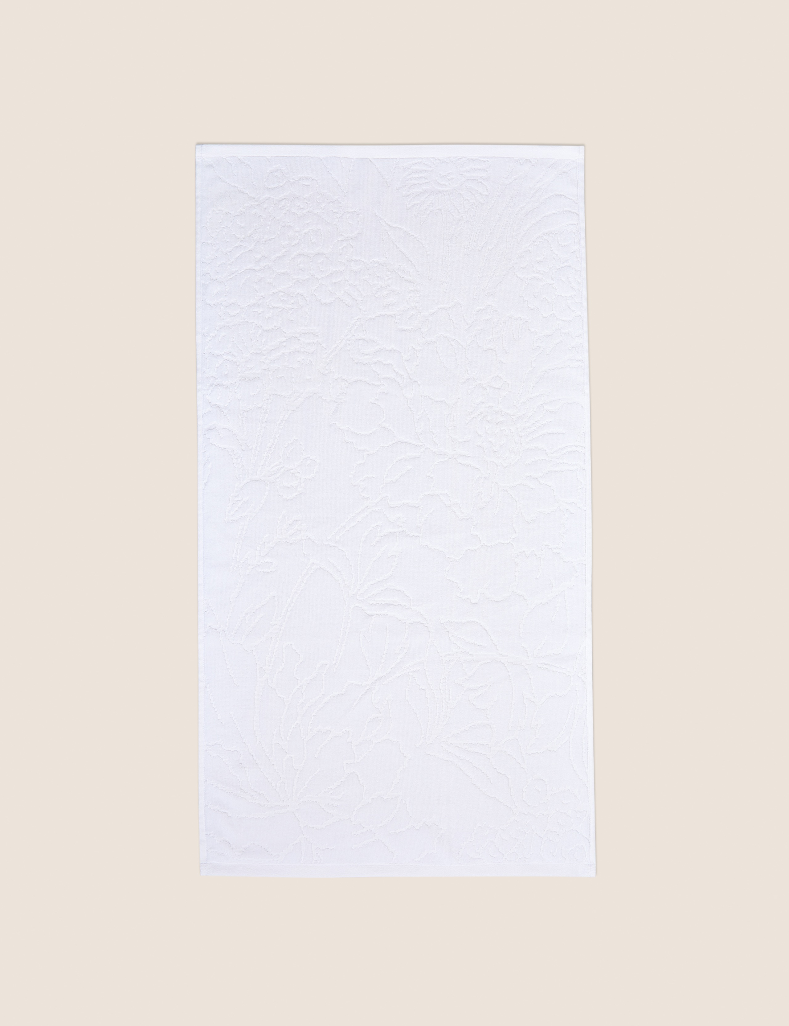 Pure Cotton Linear Floral Towel 5 of 5