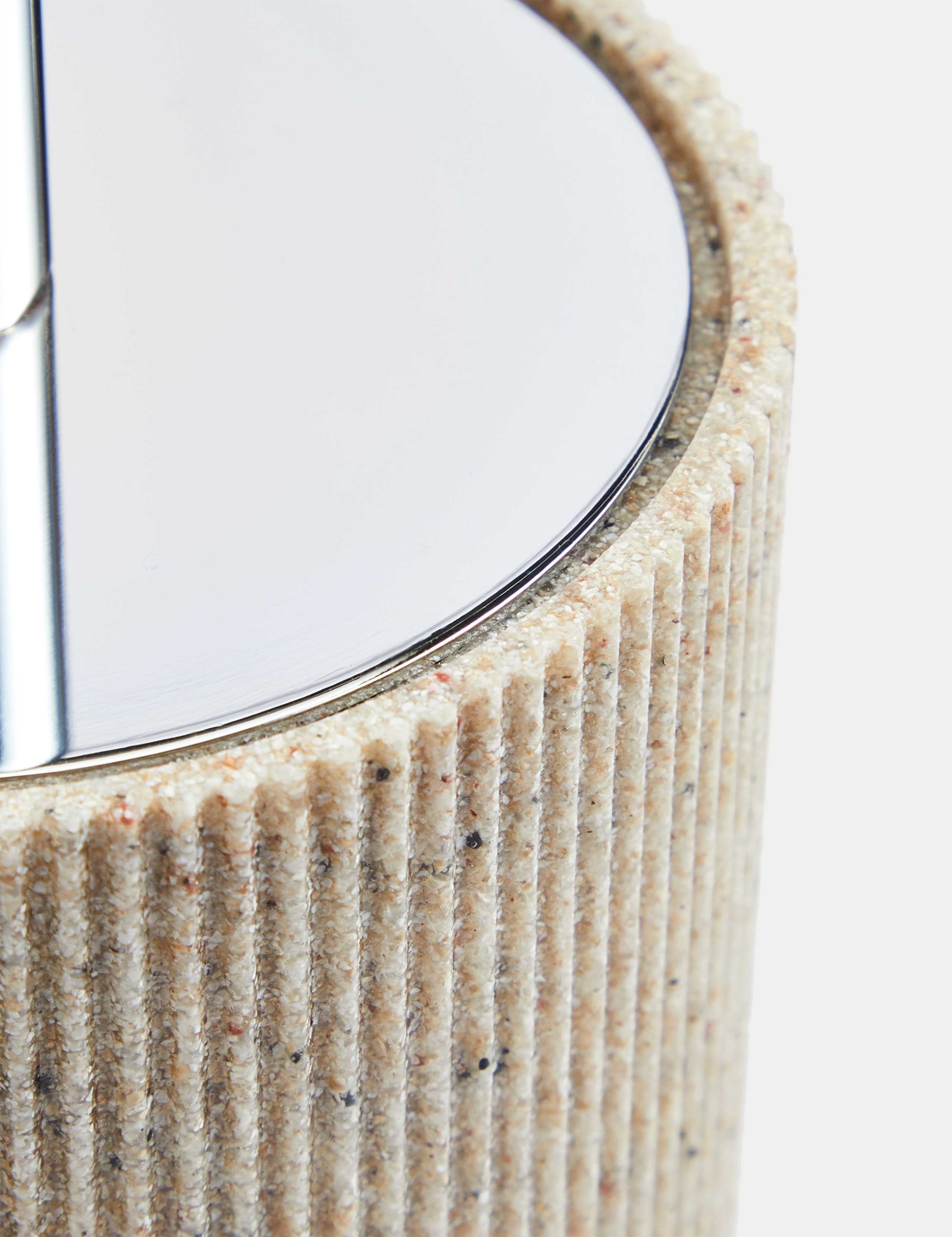 Natural Stone Effect Toilet Brush Holder 2 of 2