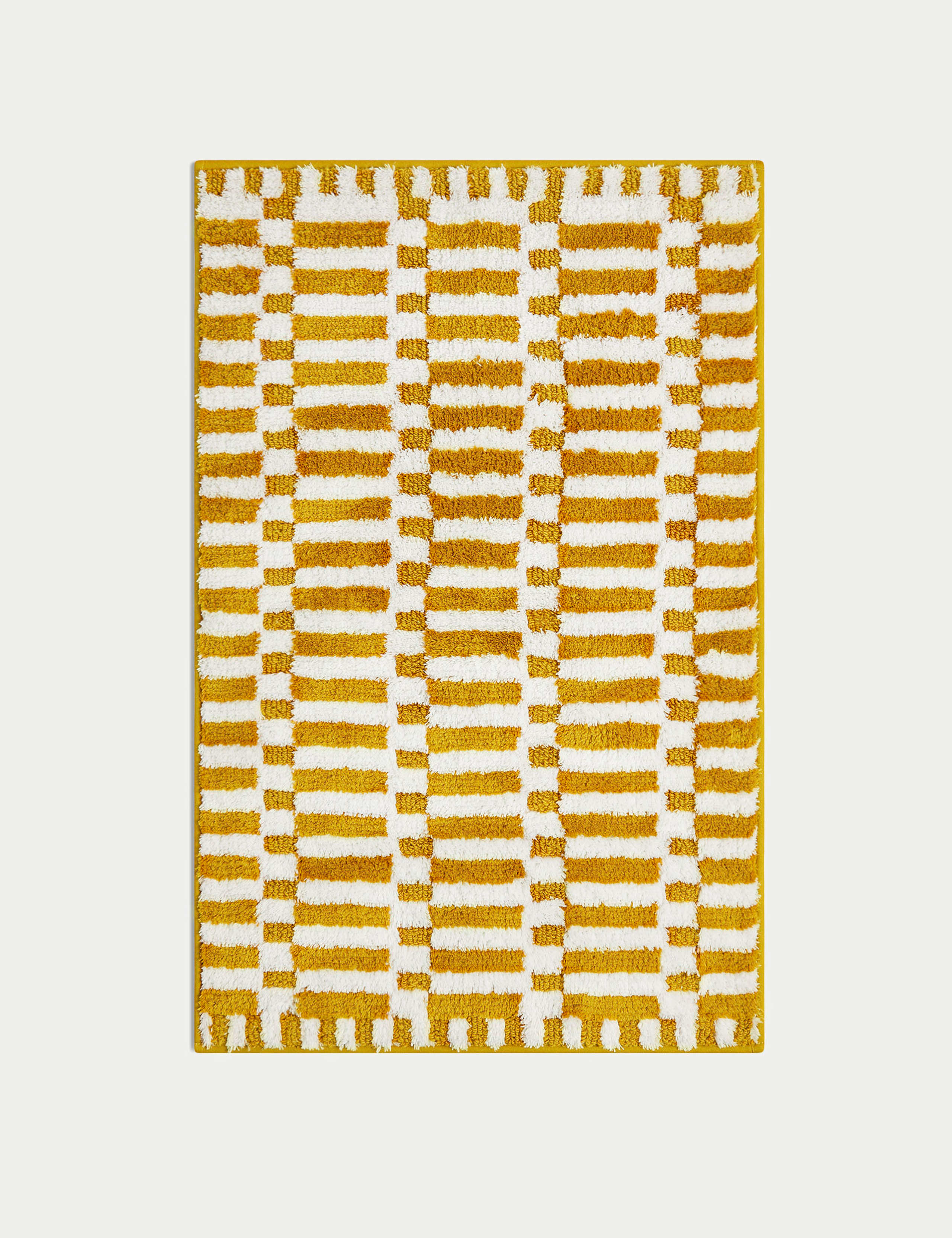 Cotton Blend Geometric Quick Dry Bath Mat 2 of 2