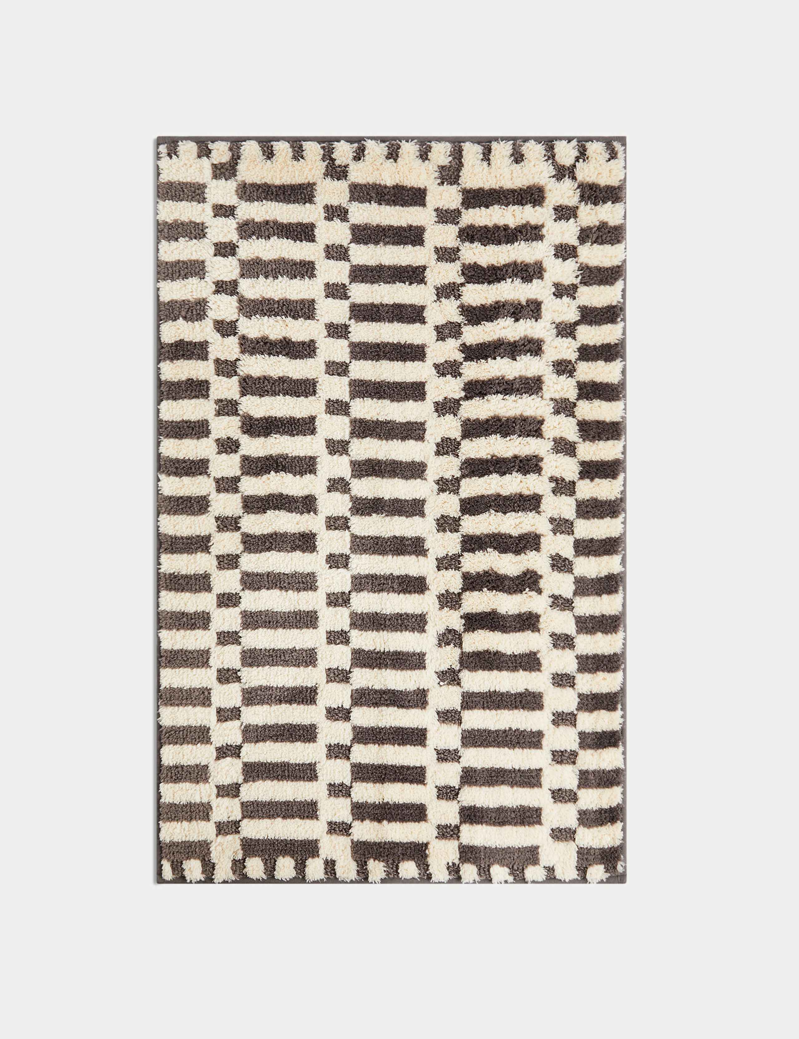 Cotton Blend Geometric Quick Dry Bath Mat 2 of 2