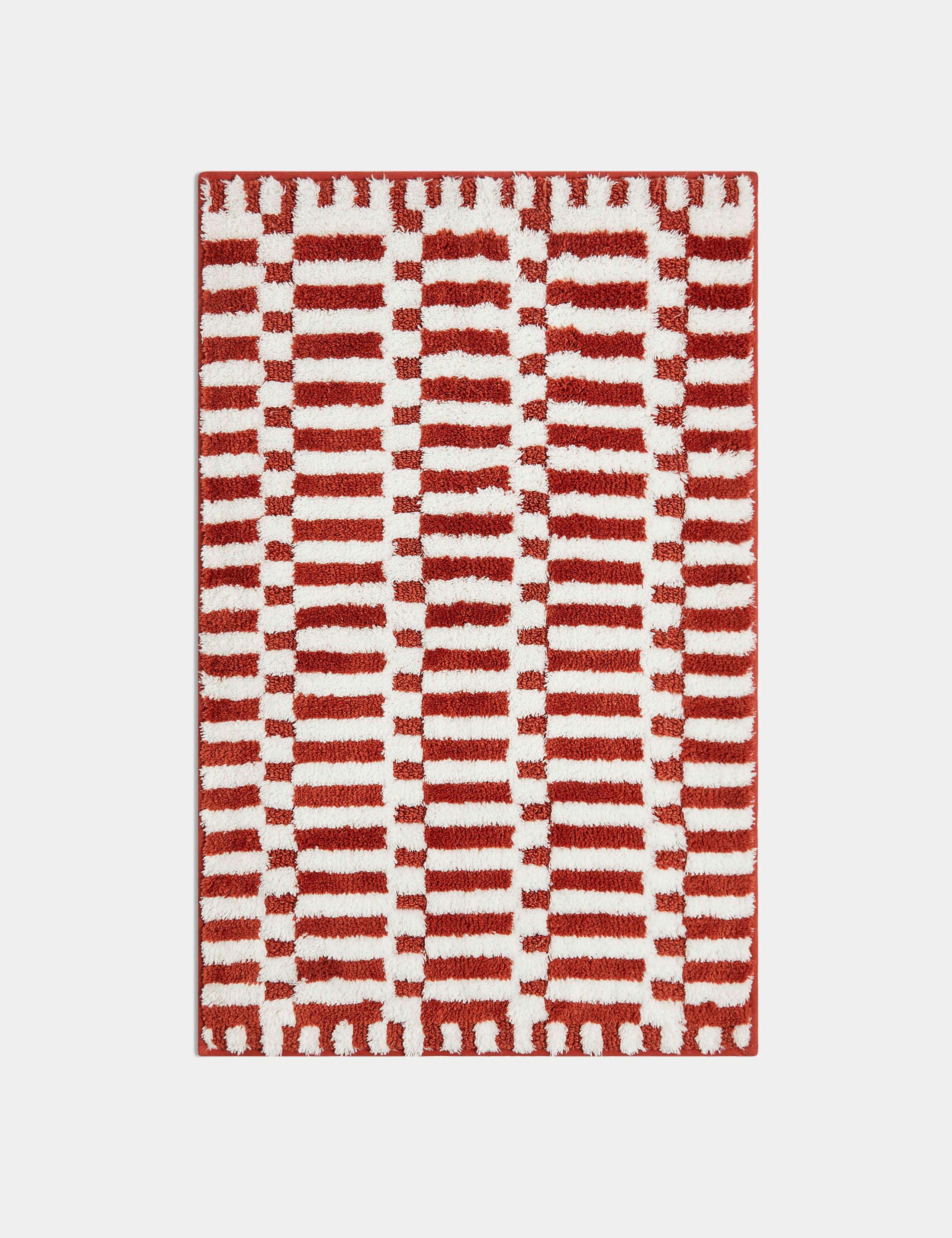 Cotton Blend Geometric Quick Dry Bath Mat 2 of 2