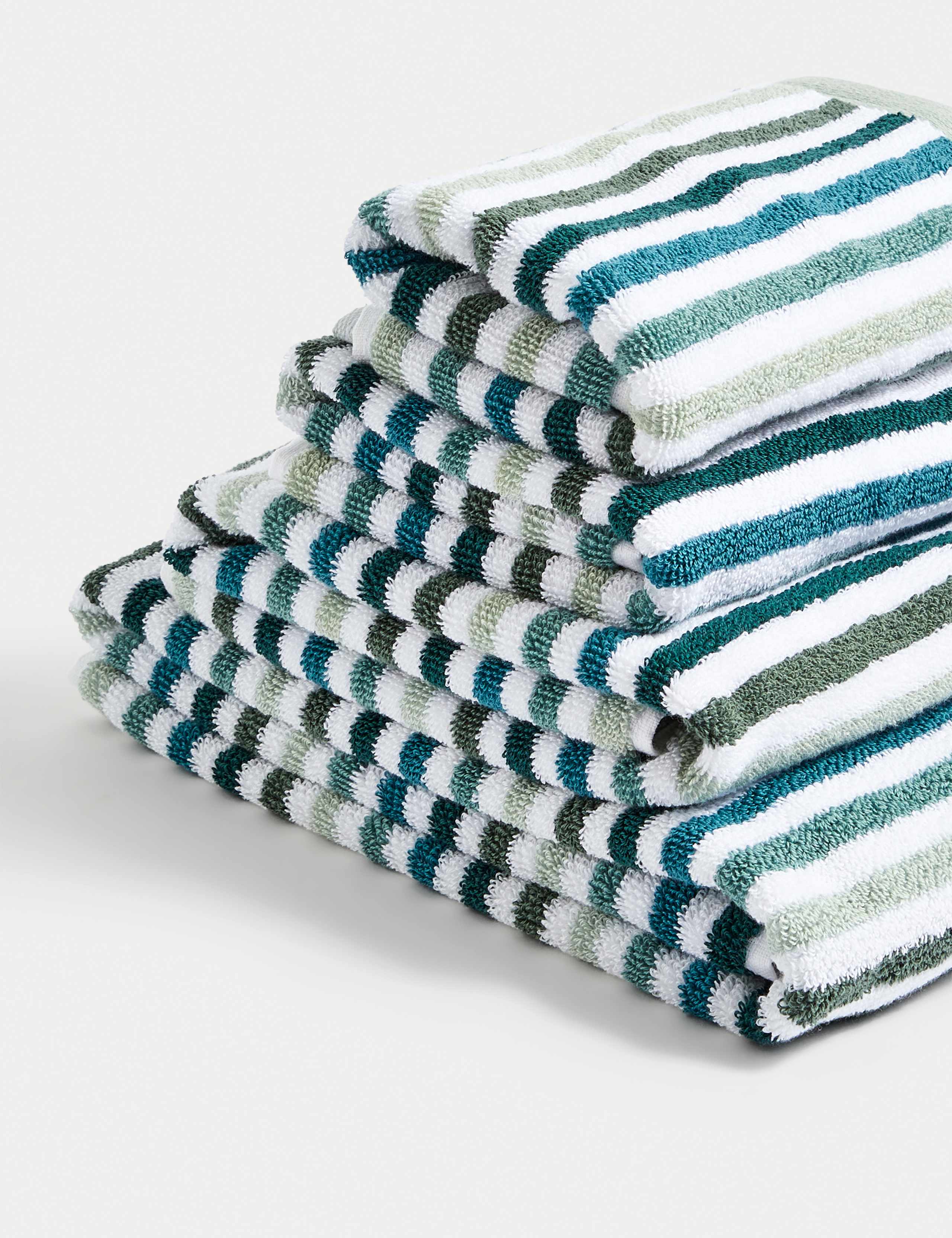 Pure Cotton Striped Towel 1 of 5