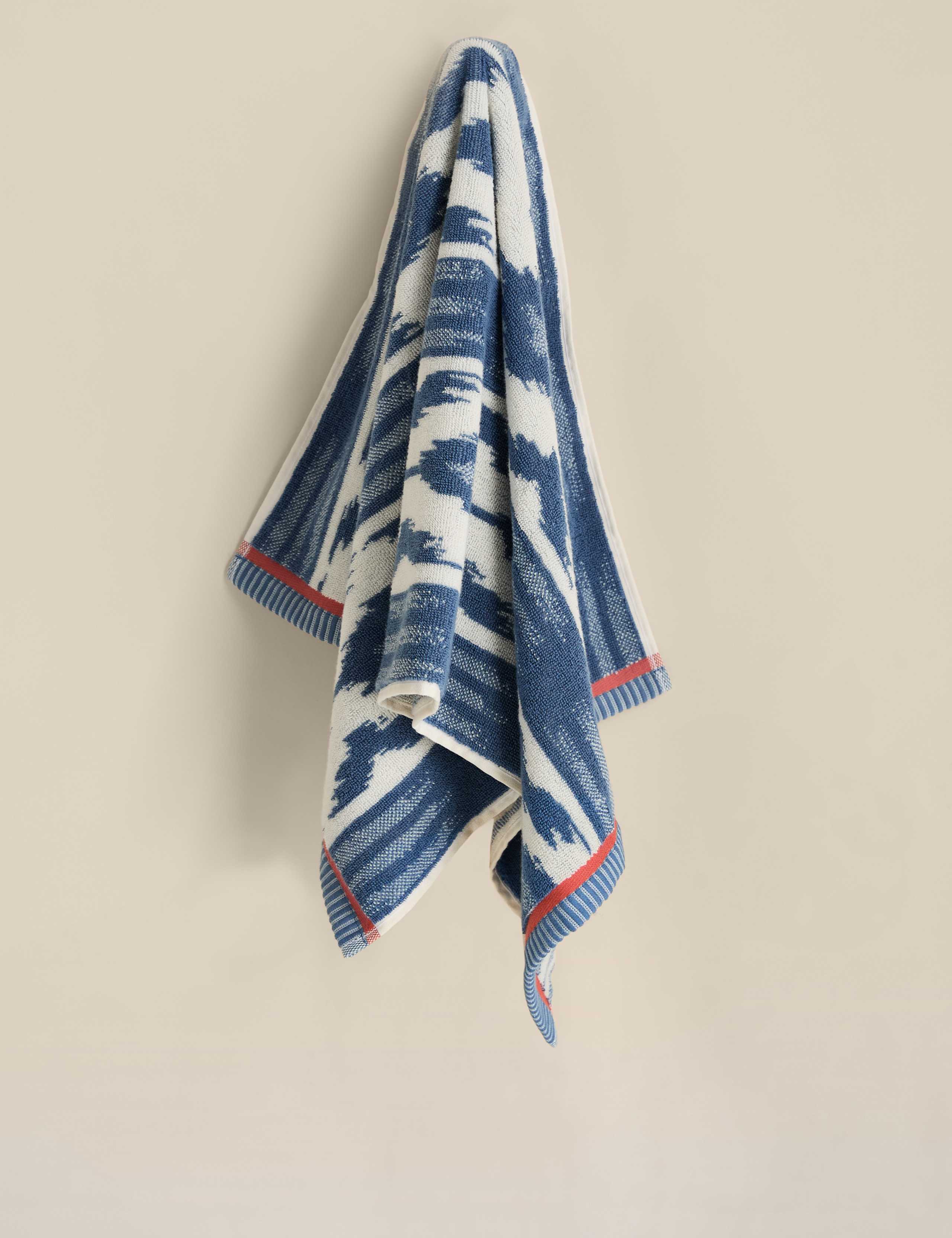 Set of 3 Pure Cotton Ikat Towels 4 of 5