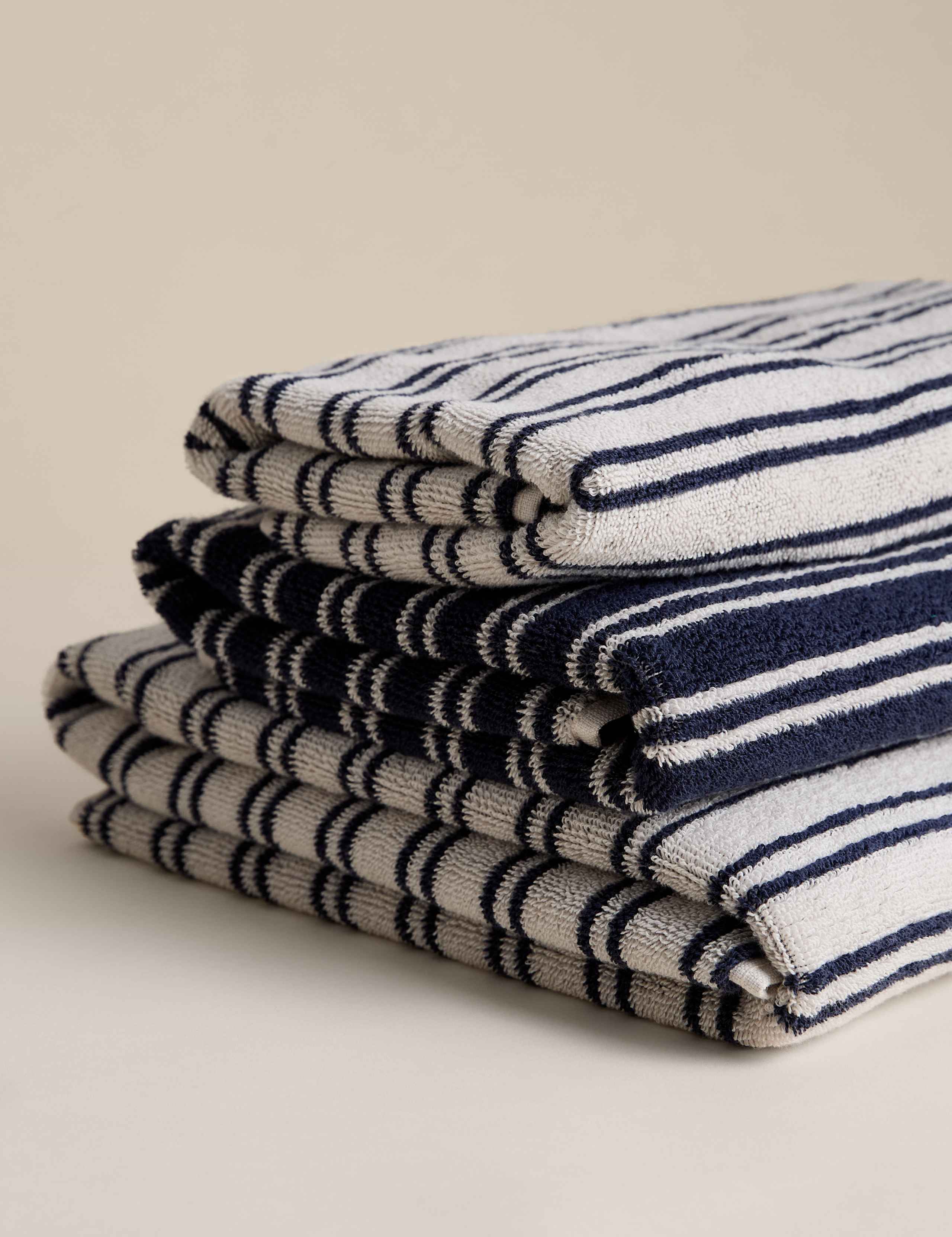 Pure Cotton Narrow Stripe Towel 2 of 4