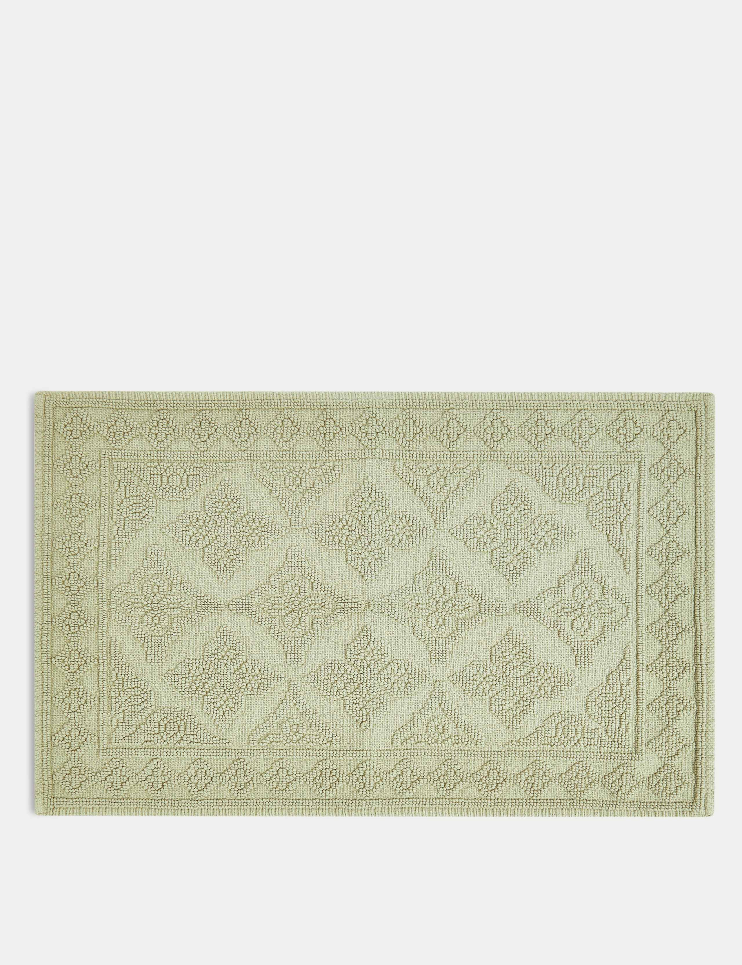 Pure Cotton Textured Bath Mat 1 of 2