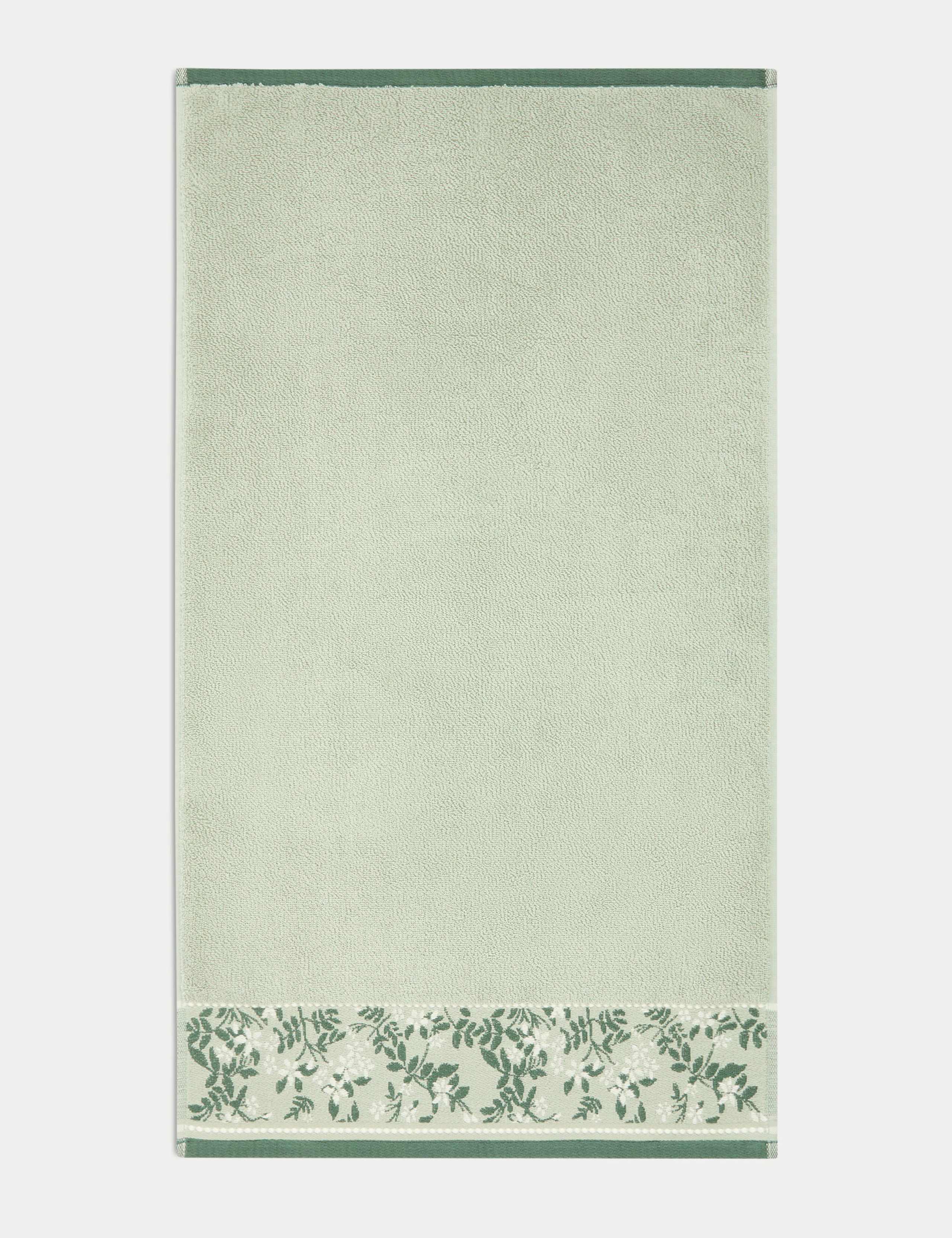 Pure Cotton Woven Floral Towel 5 of 5