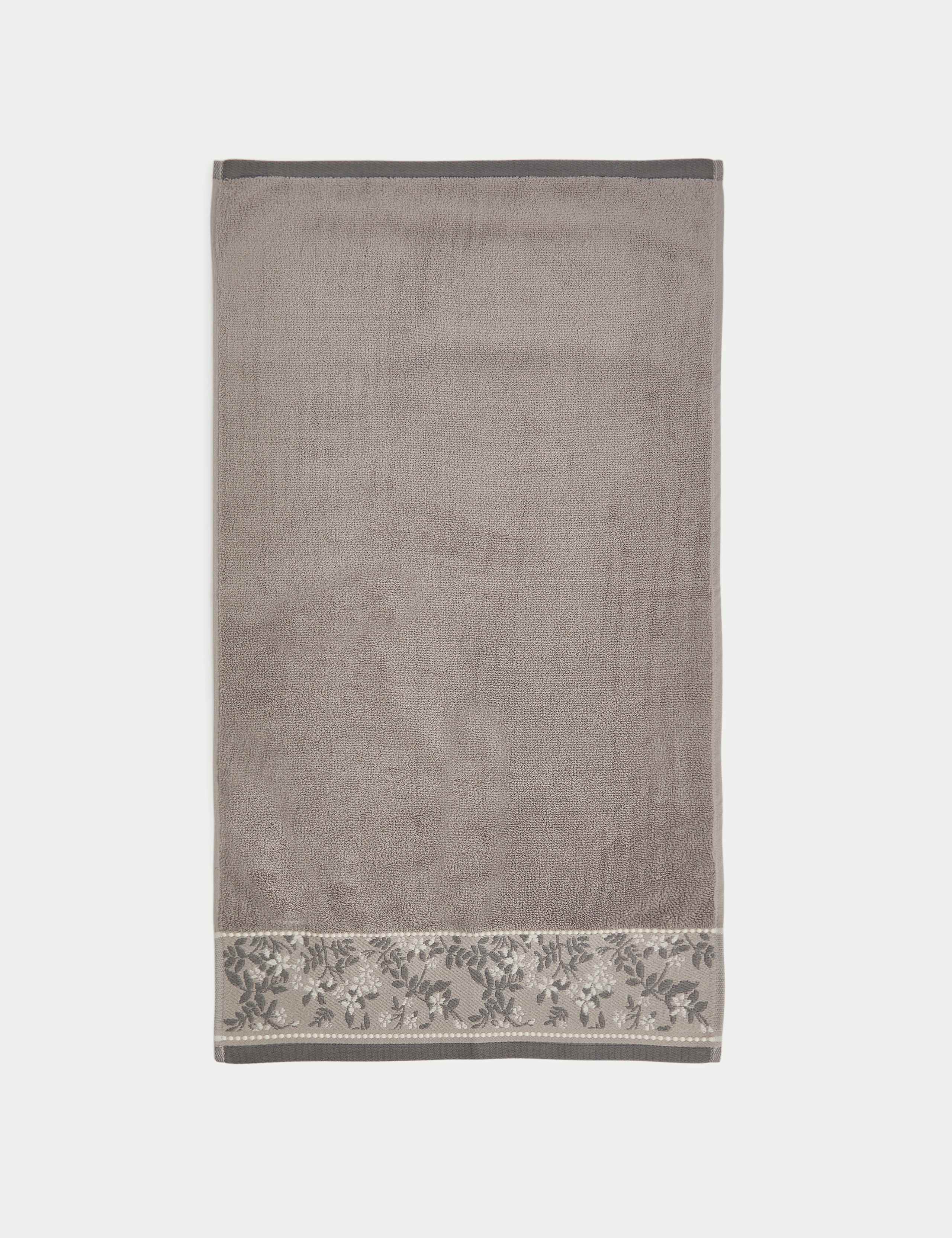 Pure Cotton Woven Floral Towel 5 of 5