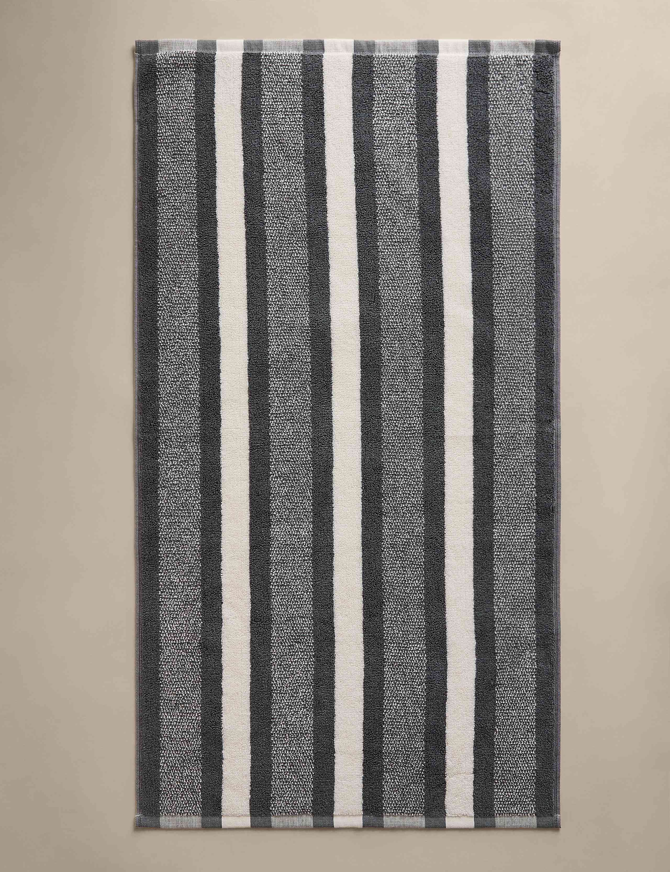 Pure Cotton Marl Striped Towel 5 of 5