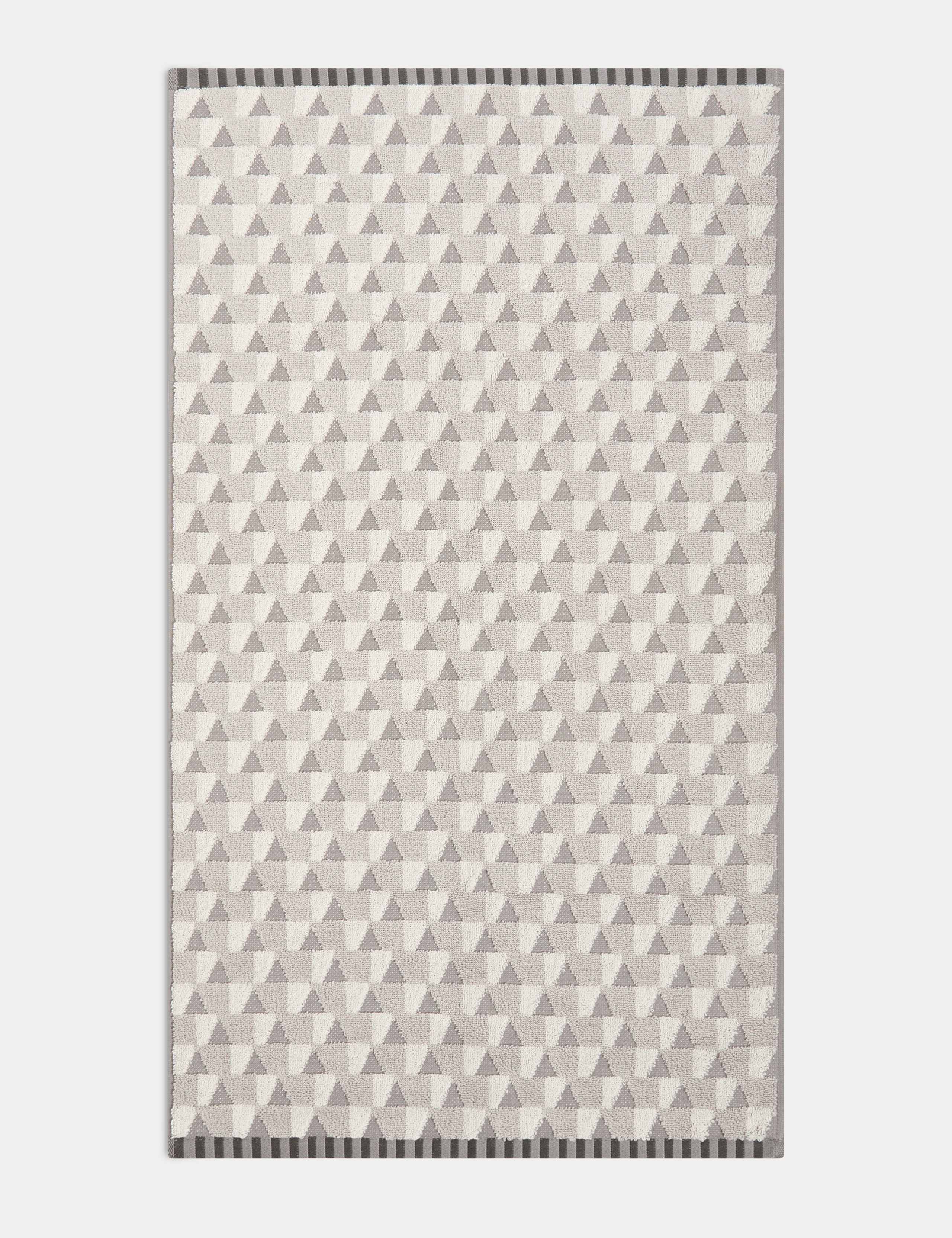 Pure Cotton Geometric Triangle Towel 5 of 5