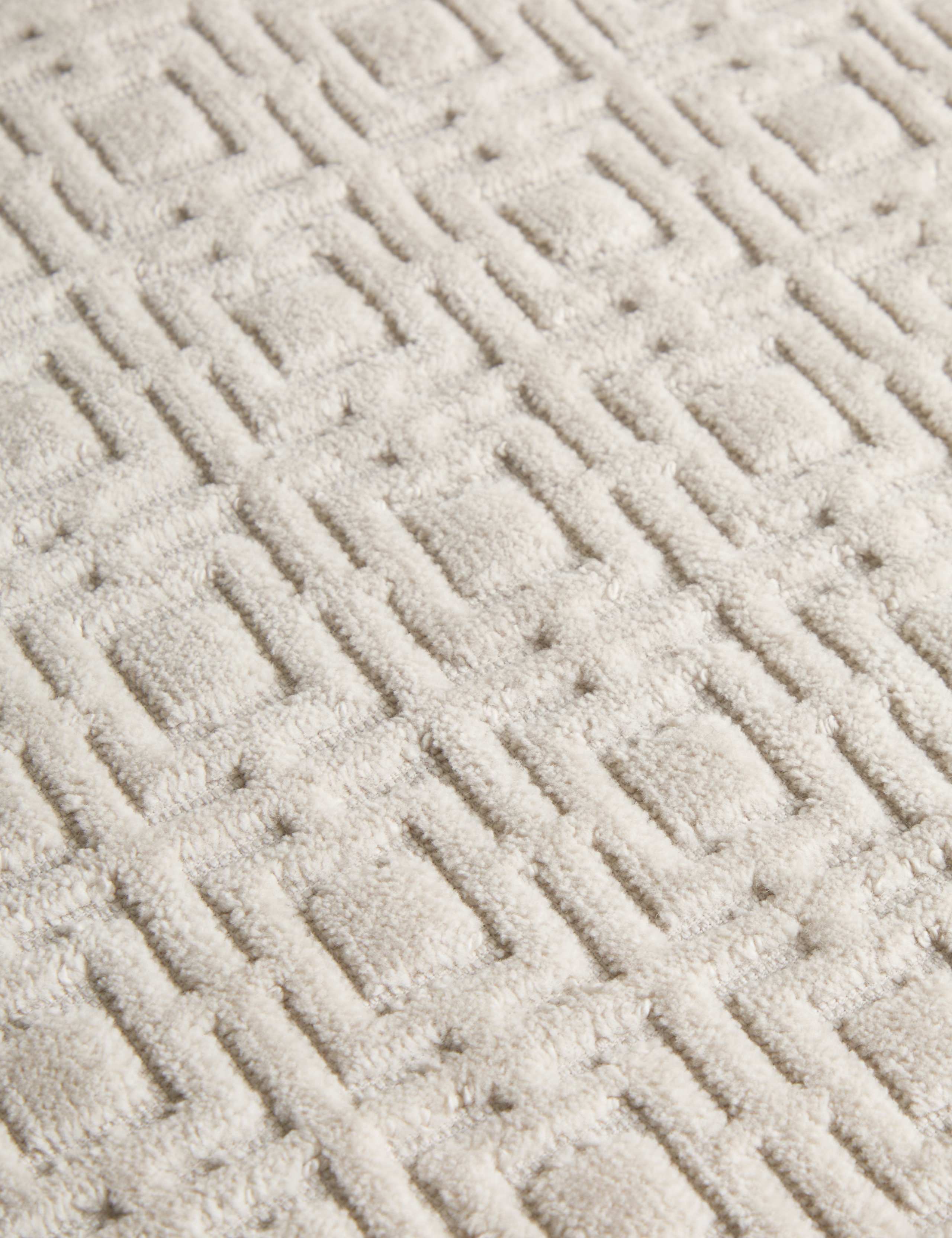 Pure Cotton Velour Geometric Bath Mat 5 of 5