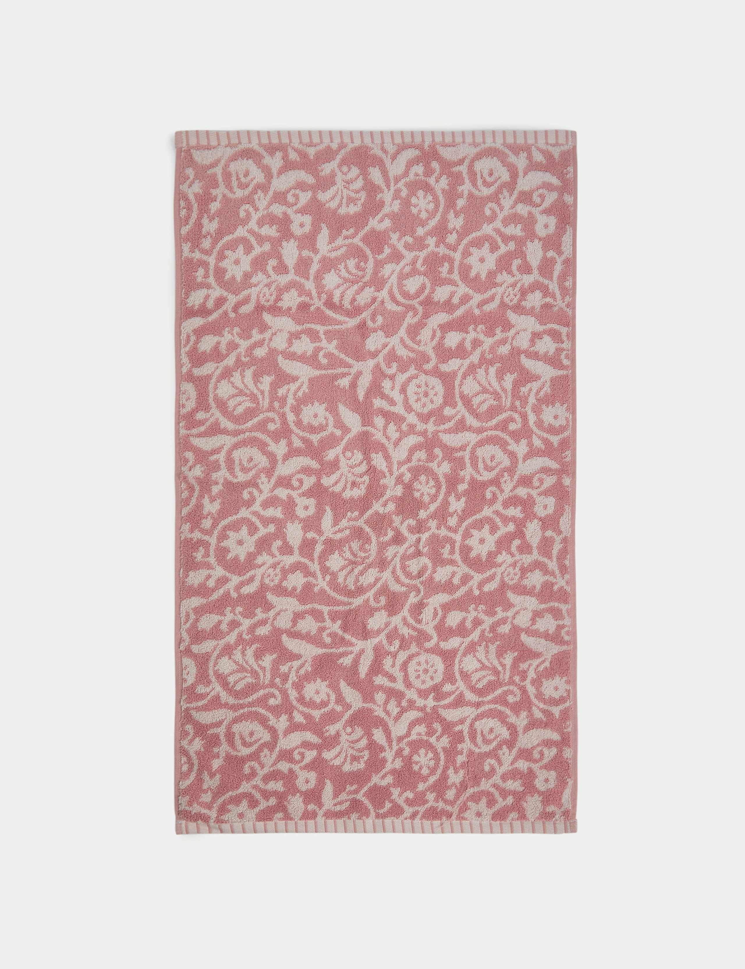 Pure Cotton Woodblock Floral Towel 5 of 5