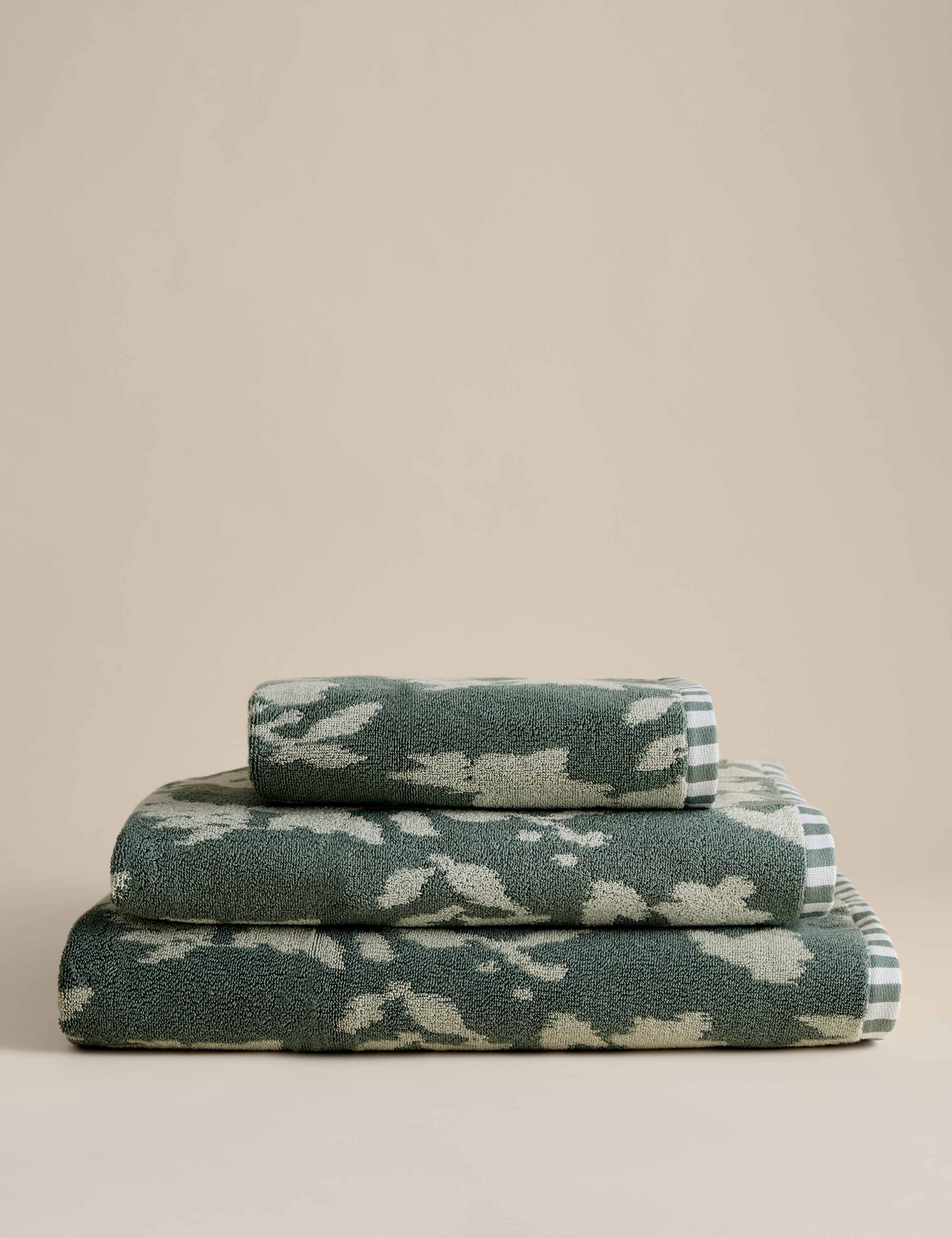 Pure Cotton Floral Towel 1 of 4