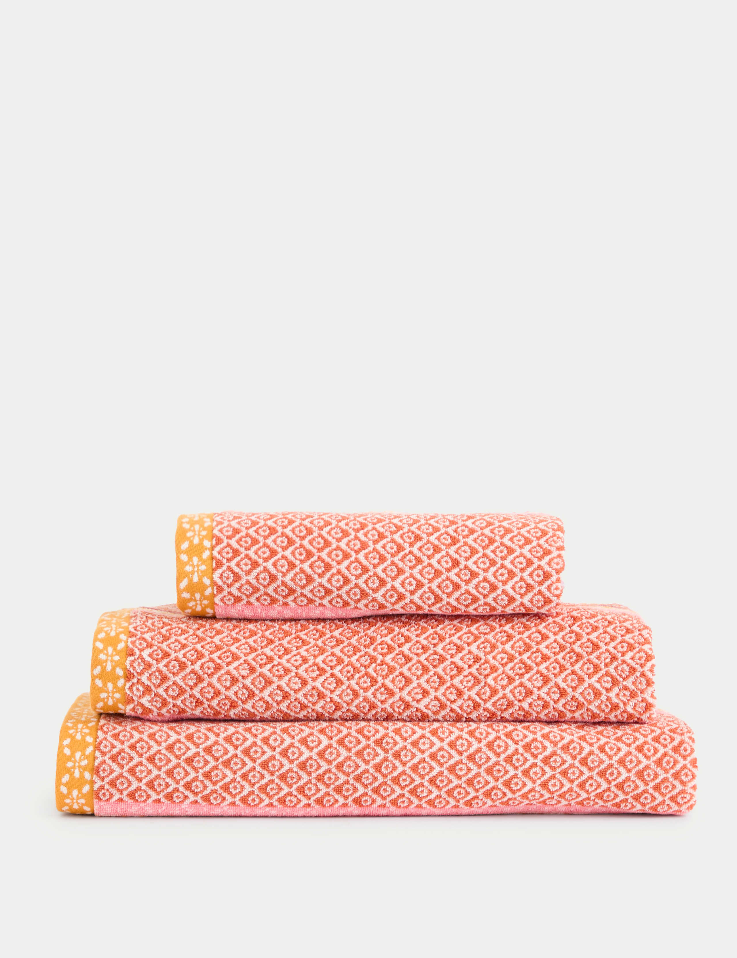 Pure Cotton Tile Towel 3 of 5