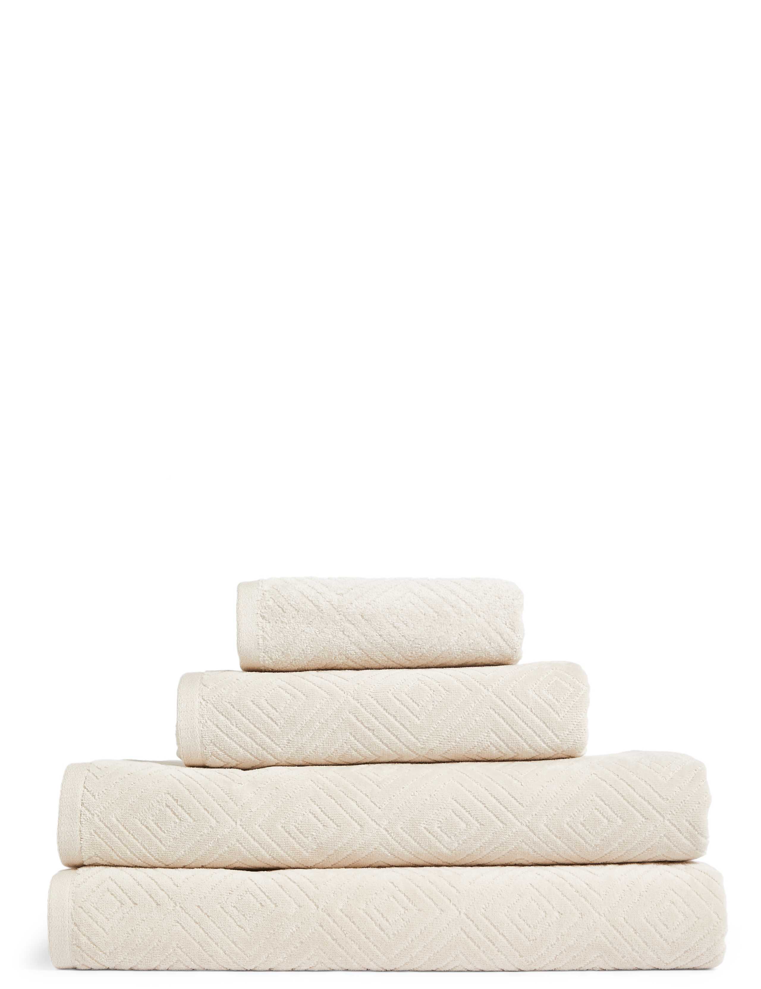 Cotton Rich Diamond Shimmer Towel 1 of 3