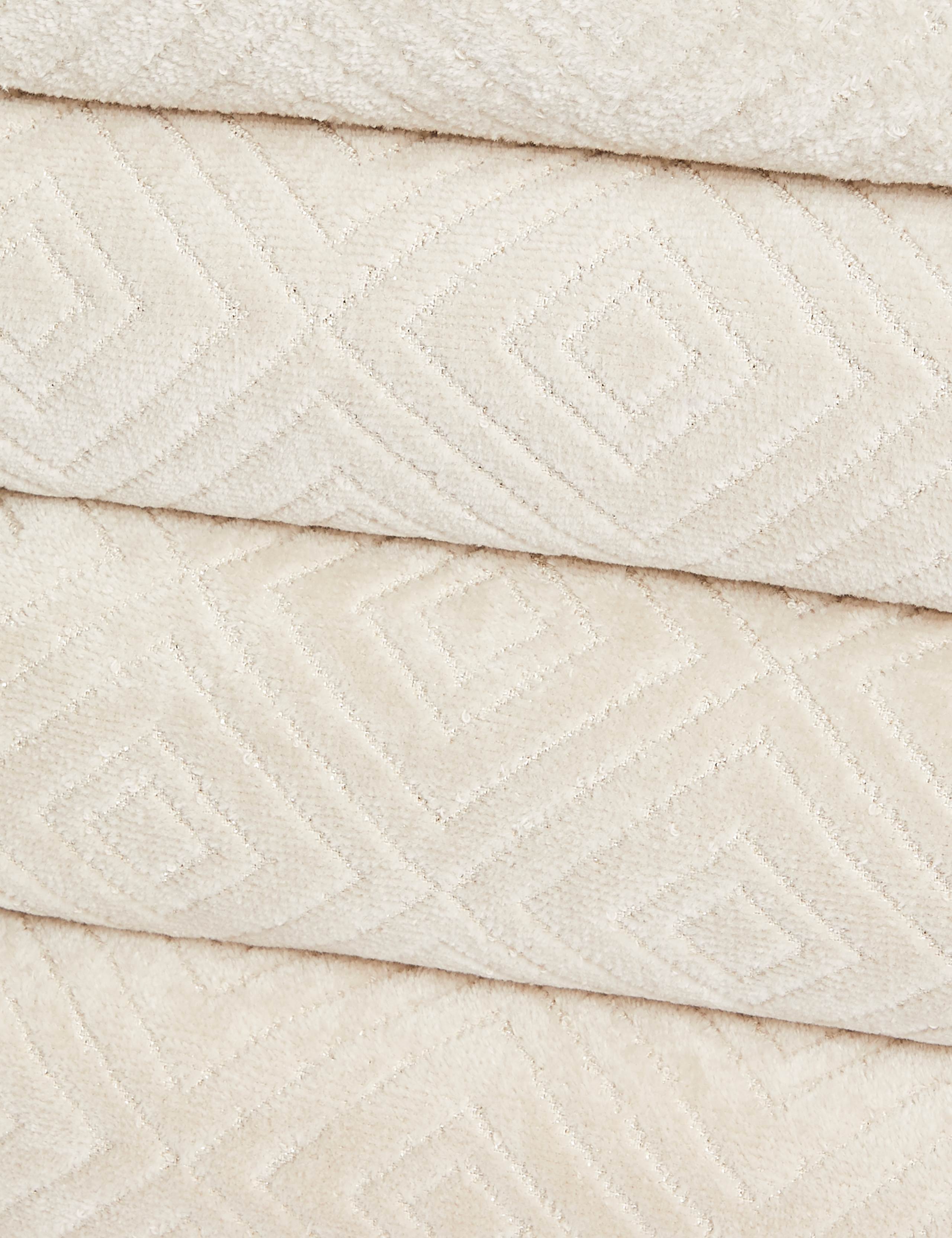 Cotton Rich Diamond Shimmer Towel 3 of 3