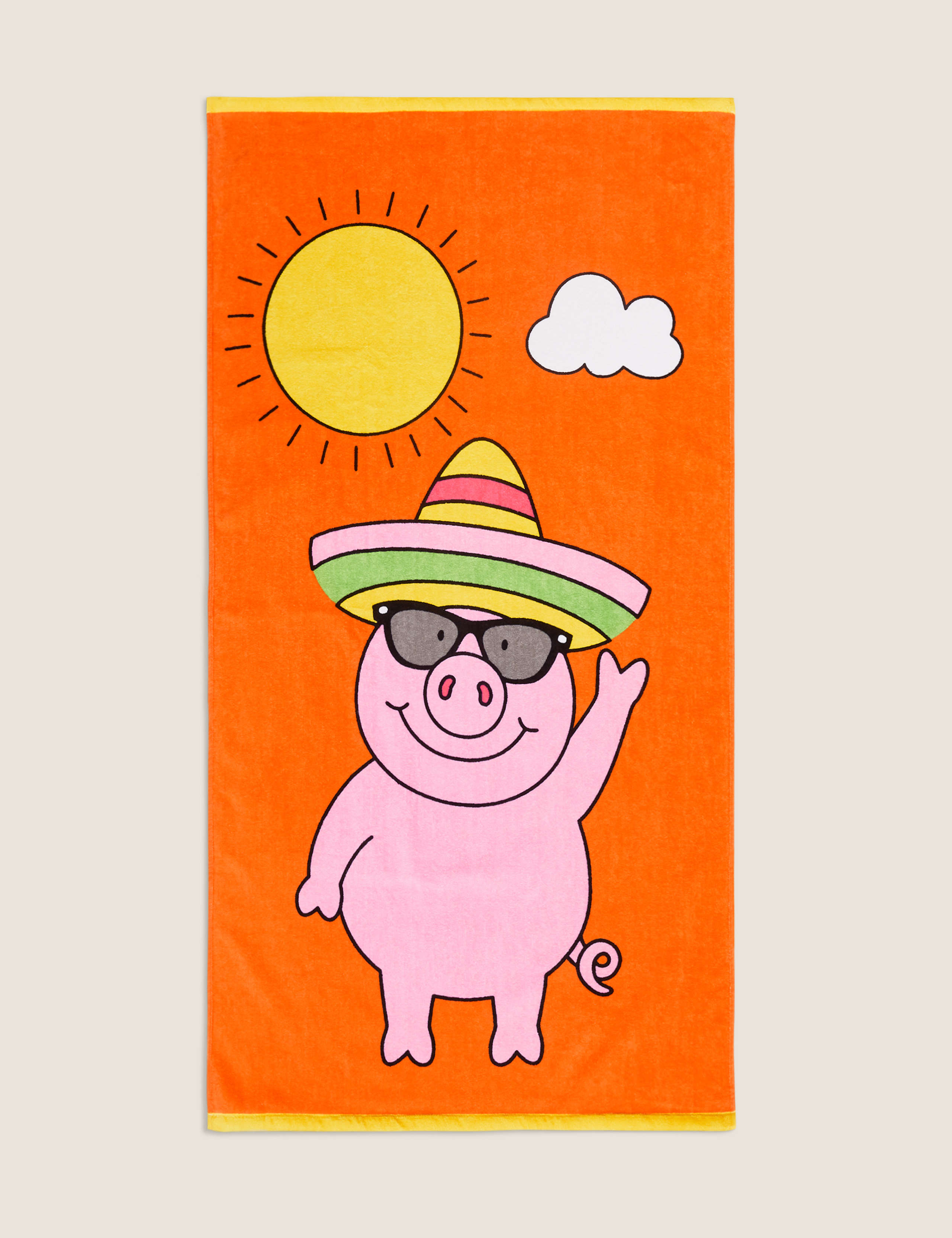 Pure Cotton Percy Pig™ Bath Towel 1 of 2