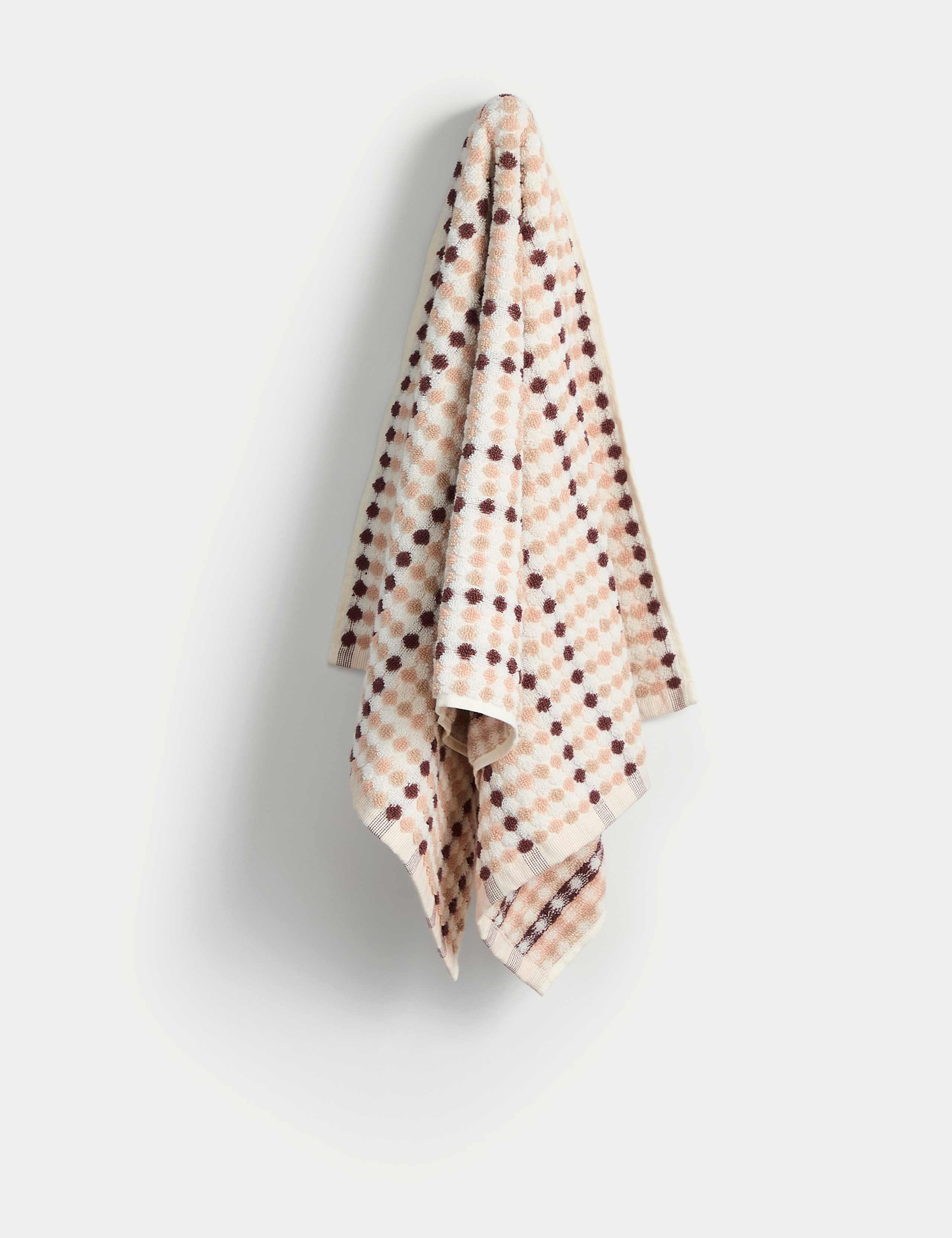 Pure Cotton Spotty Striped Towel 4 of 5