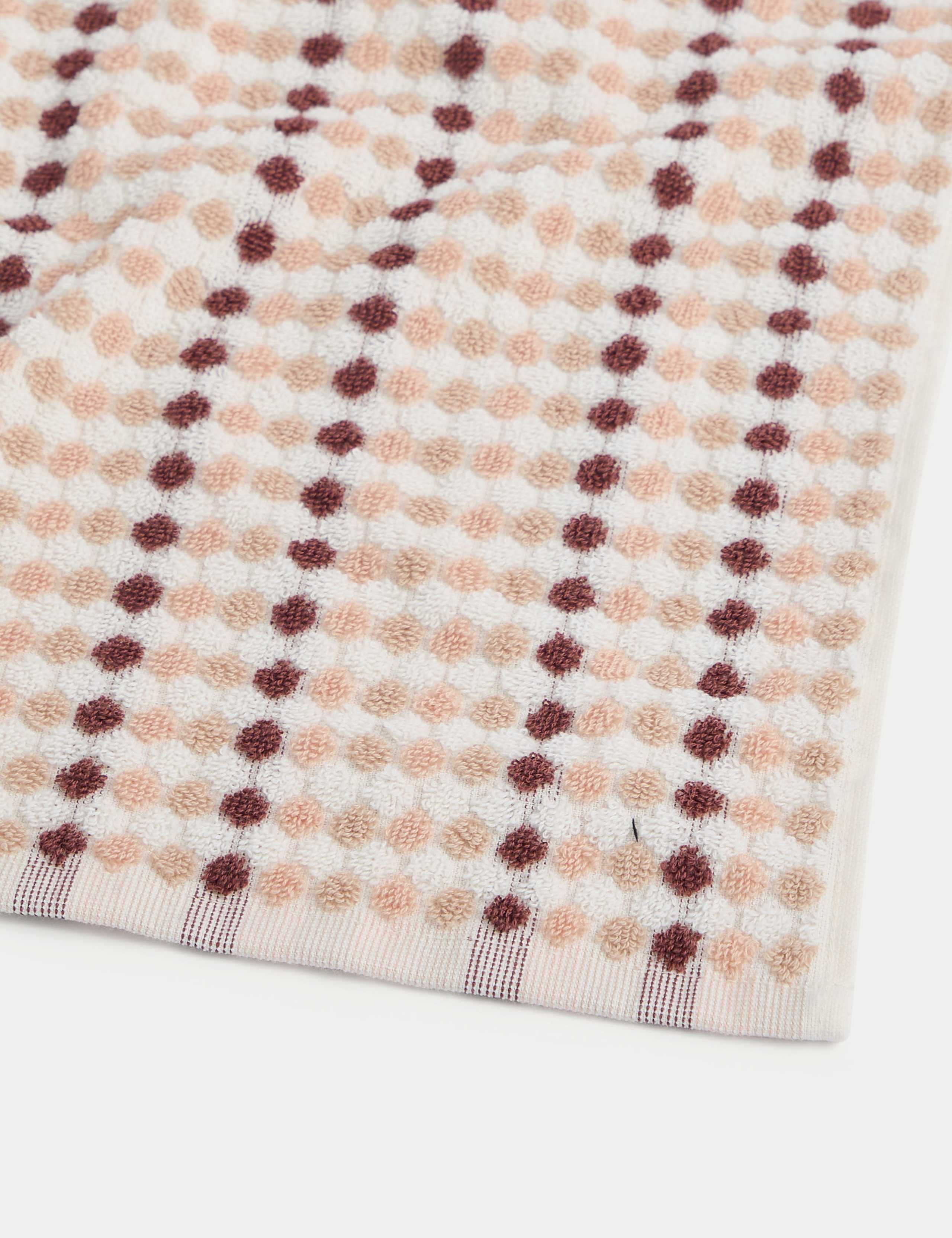 Pure Cotton Spotty Striped Towel 2 of 5