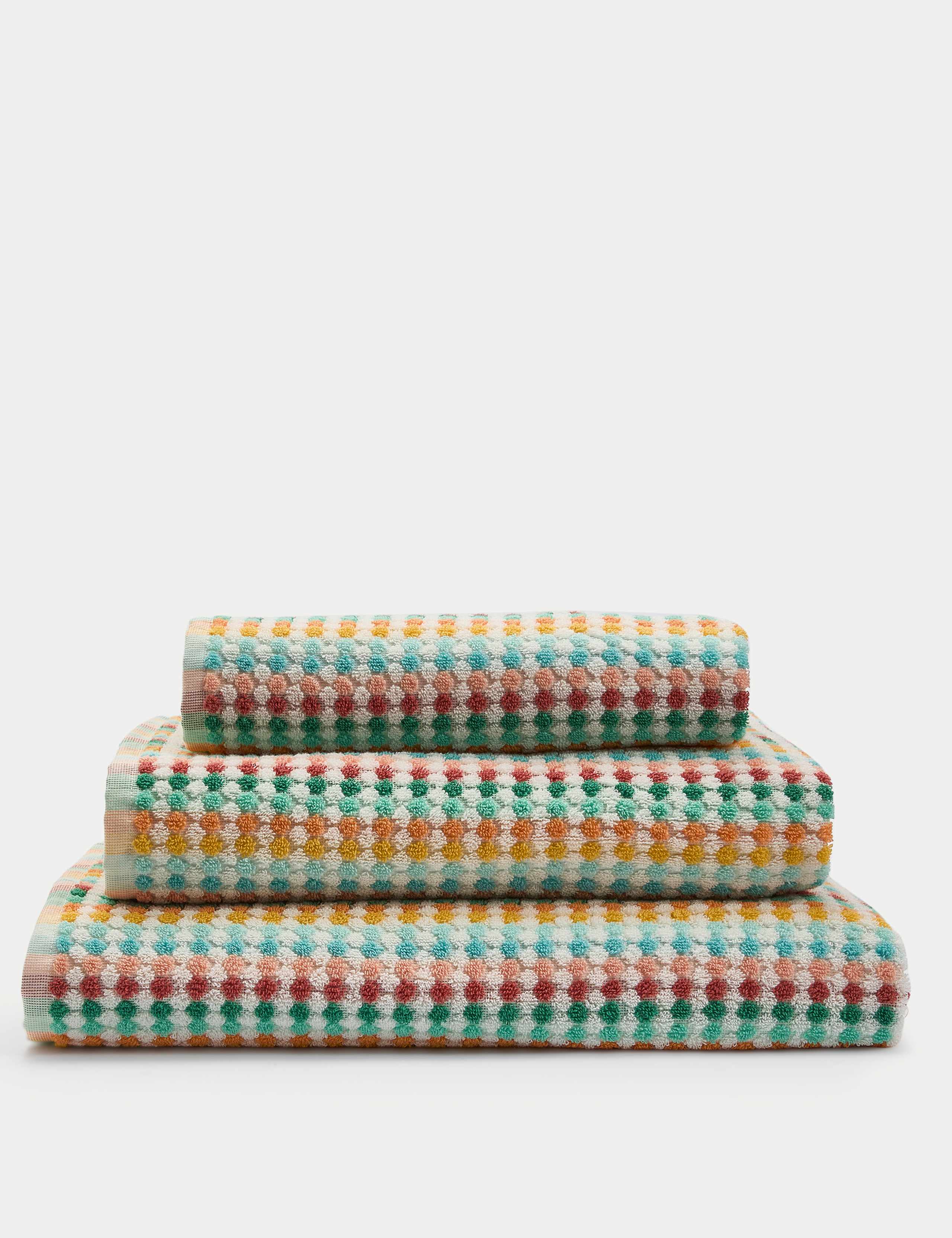 Pure Cotton Spotty Striped Towel 3 of 5