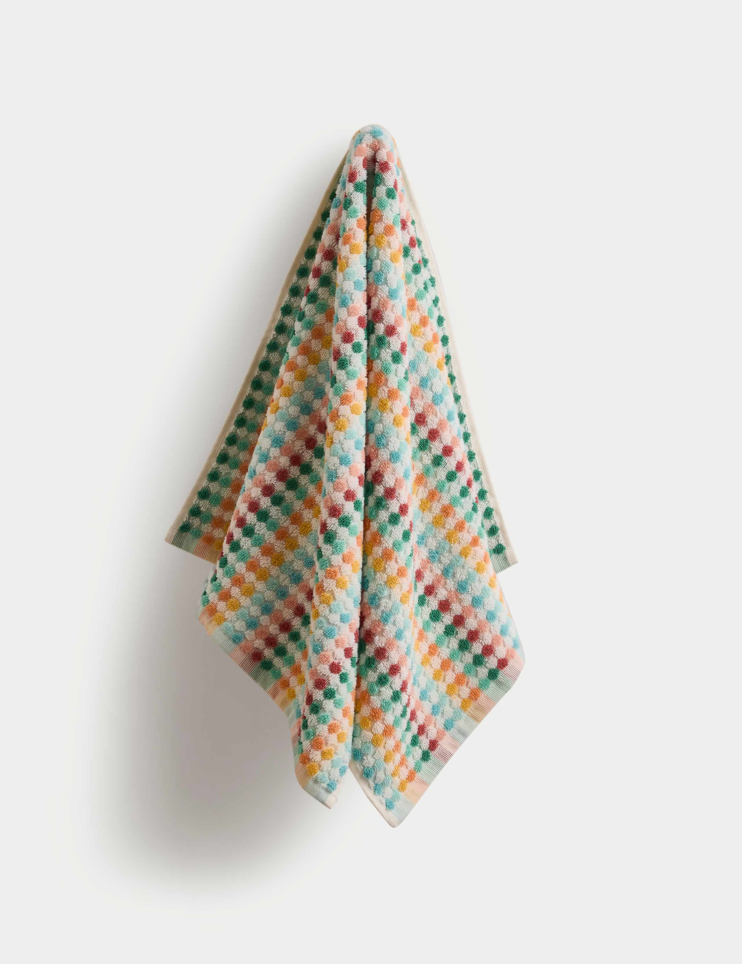 Pure Cotton Spotty Striped Towel 4 of 5