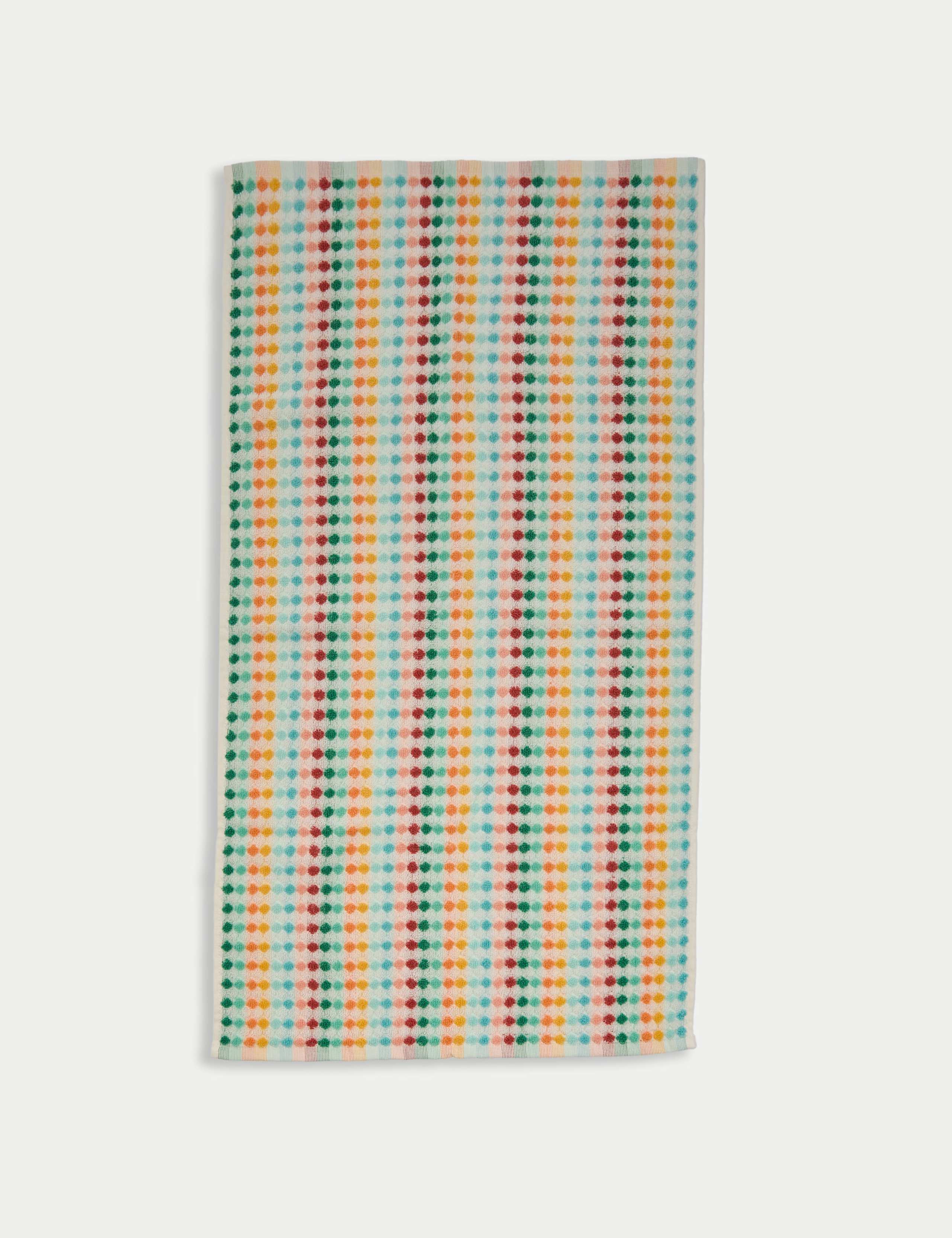 Pure Cotton Spotty Striped Towel 5 of 5