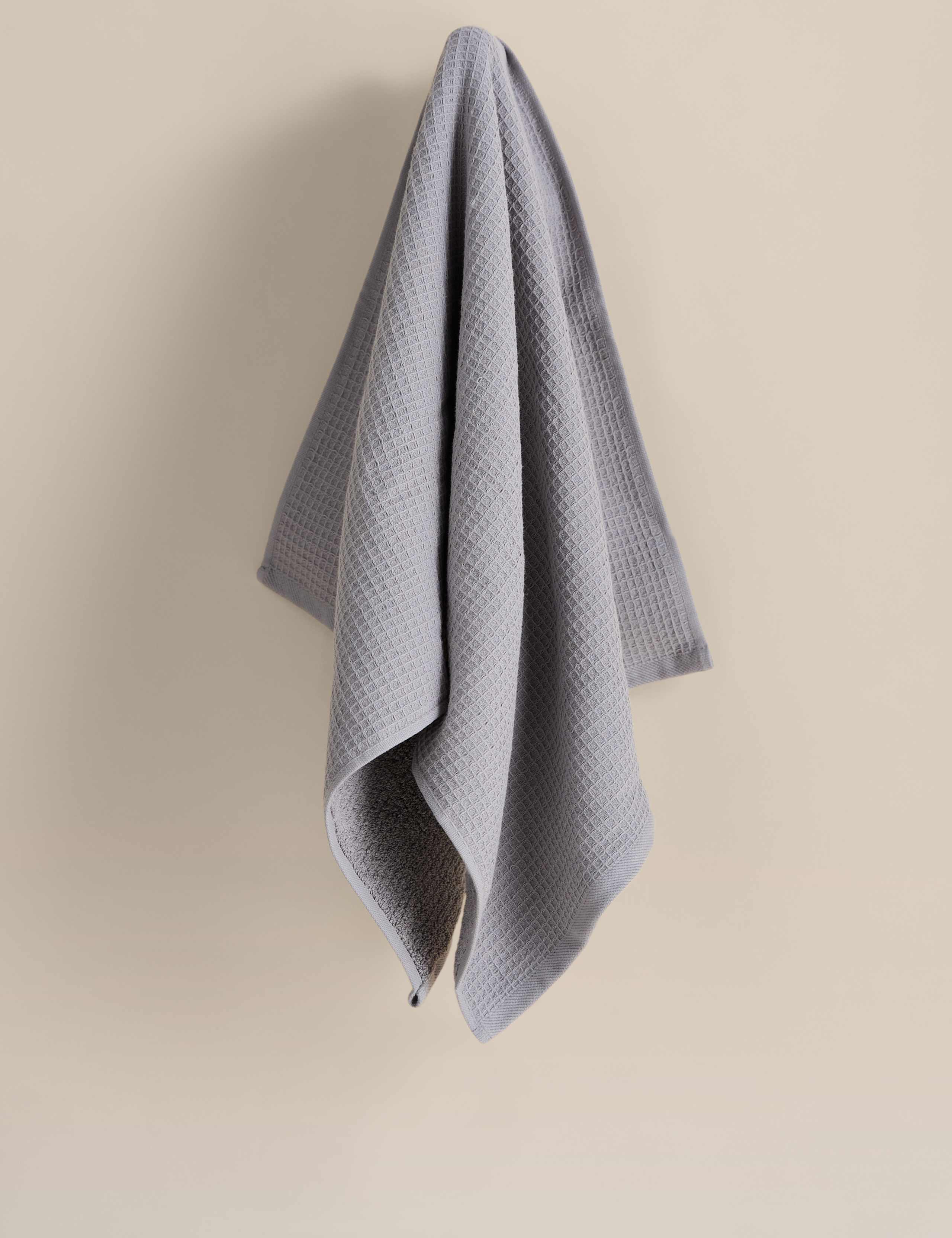 Pure Cotton Reverse Waffle & Terry Towel 3 of 7