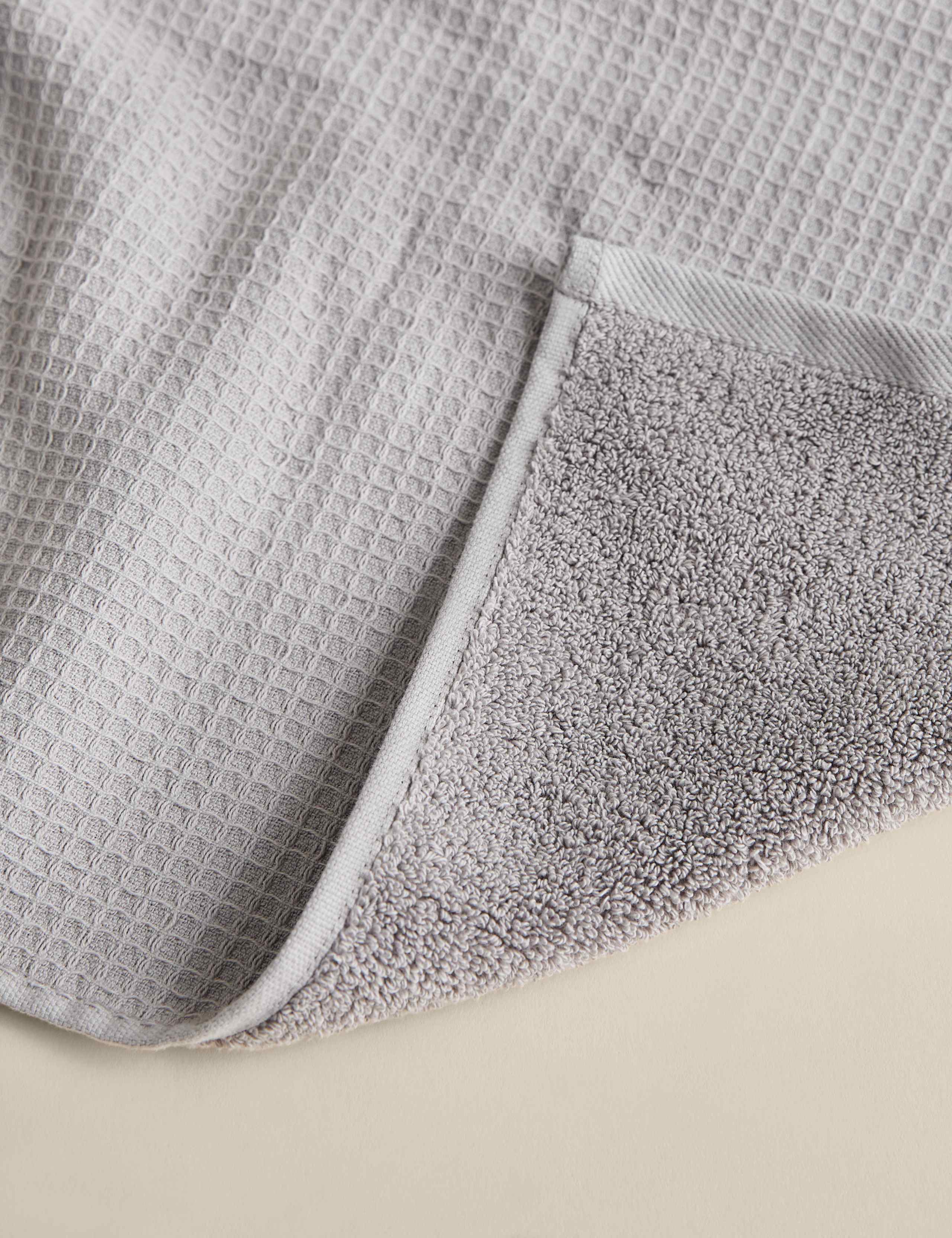 Pure Cotton Reverse Waffle & Terry Towel 6 of 7