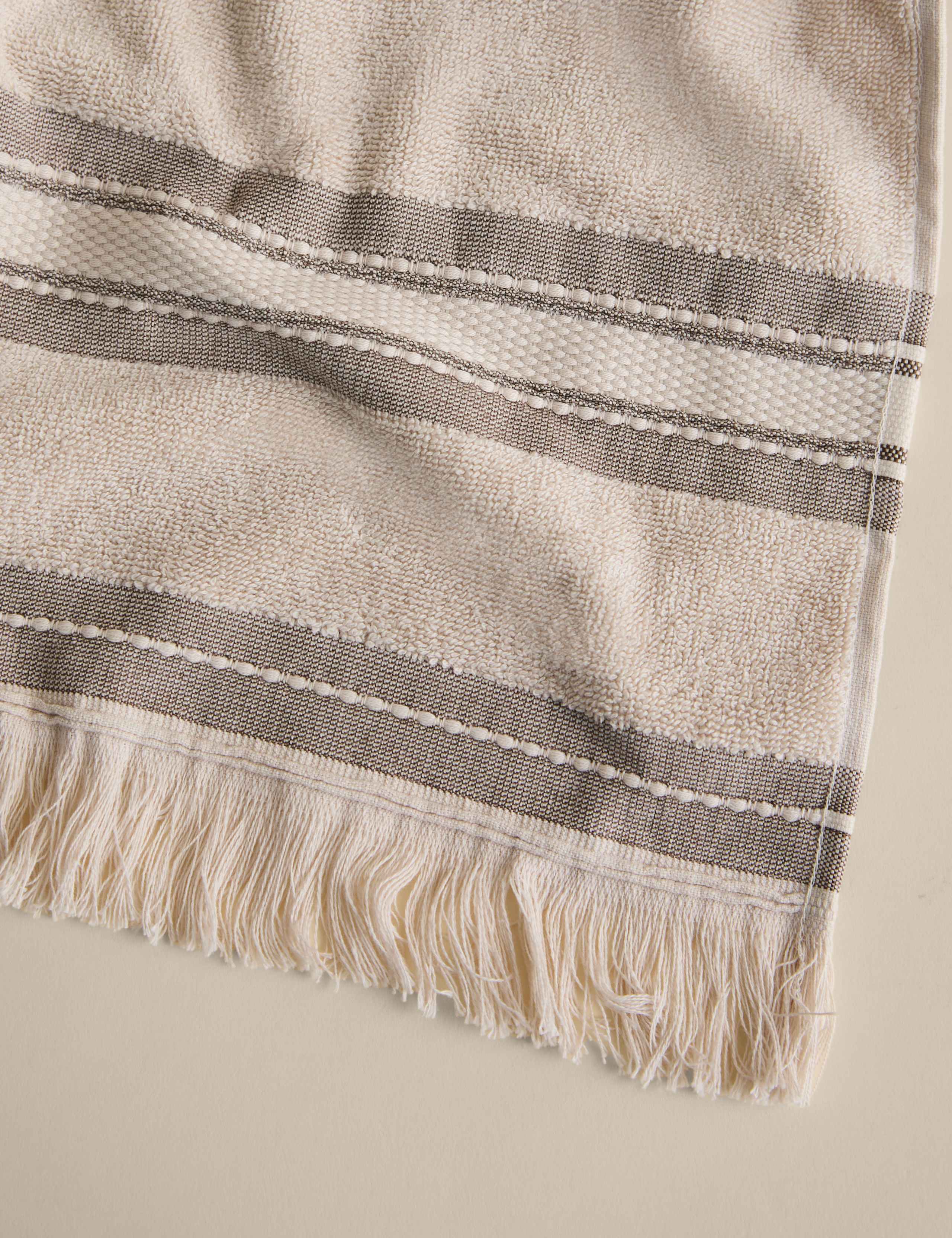 Cotton Rich Fringed Border Towel 4 of 4