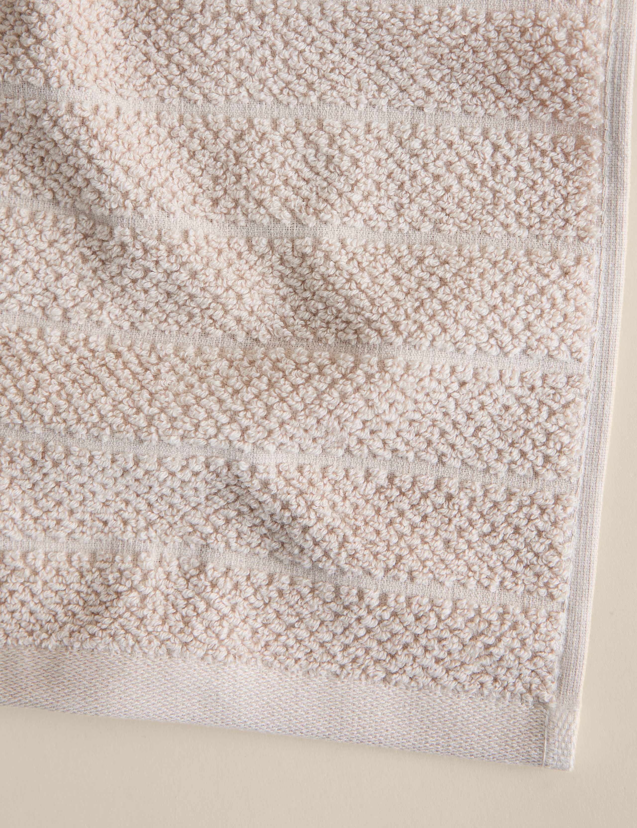 Pure Cotton Popcorn Stripe Towel 4 of 4