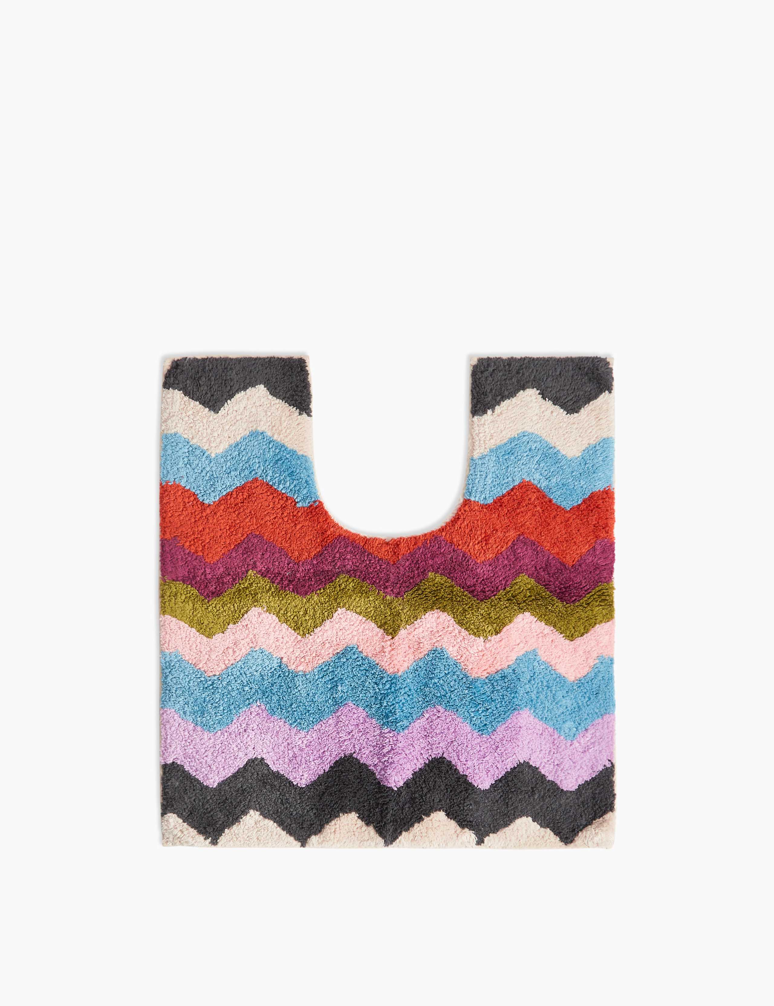 Pure Cotton Zig Zag Pedestal Mat 1 of 1