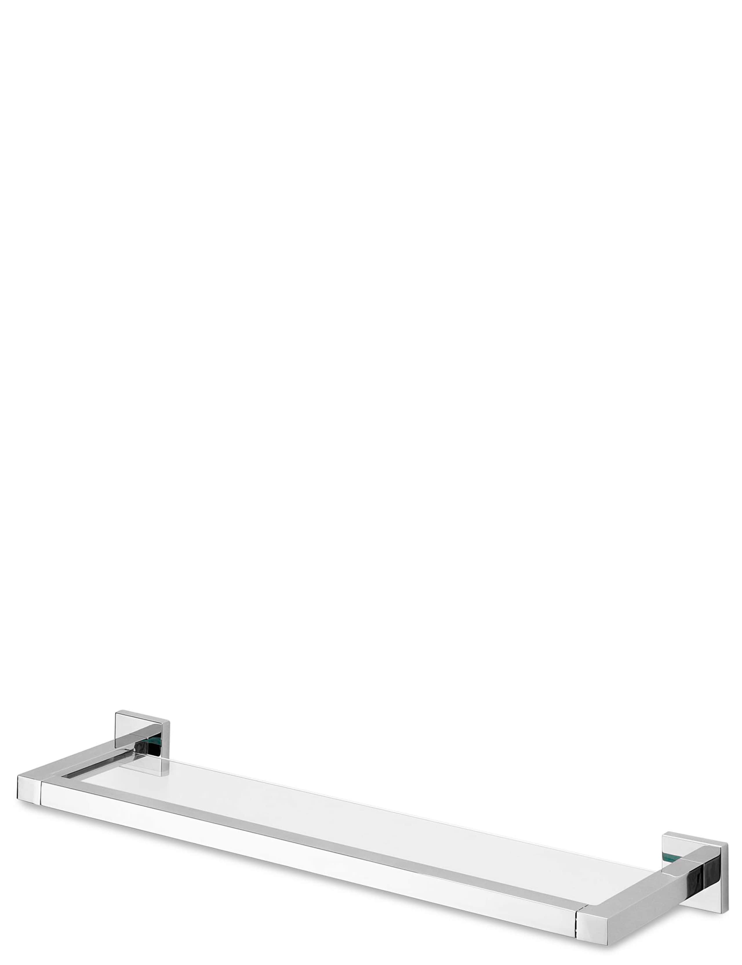 Square Chrome Glass Shelf 1 of 3